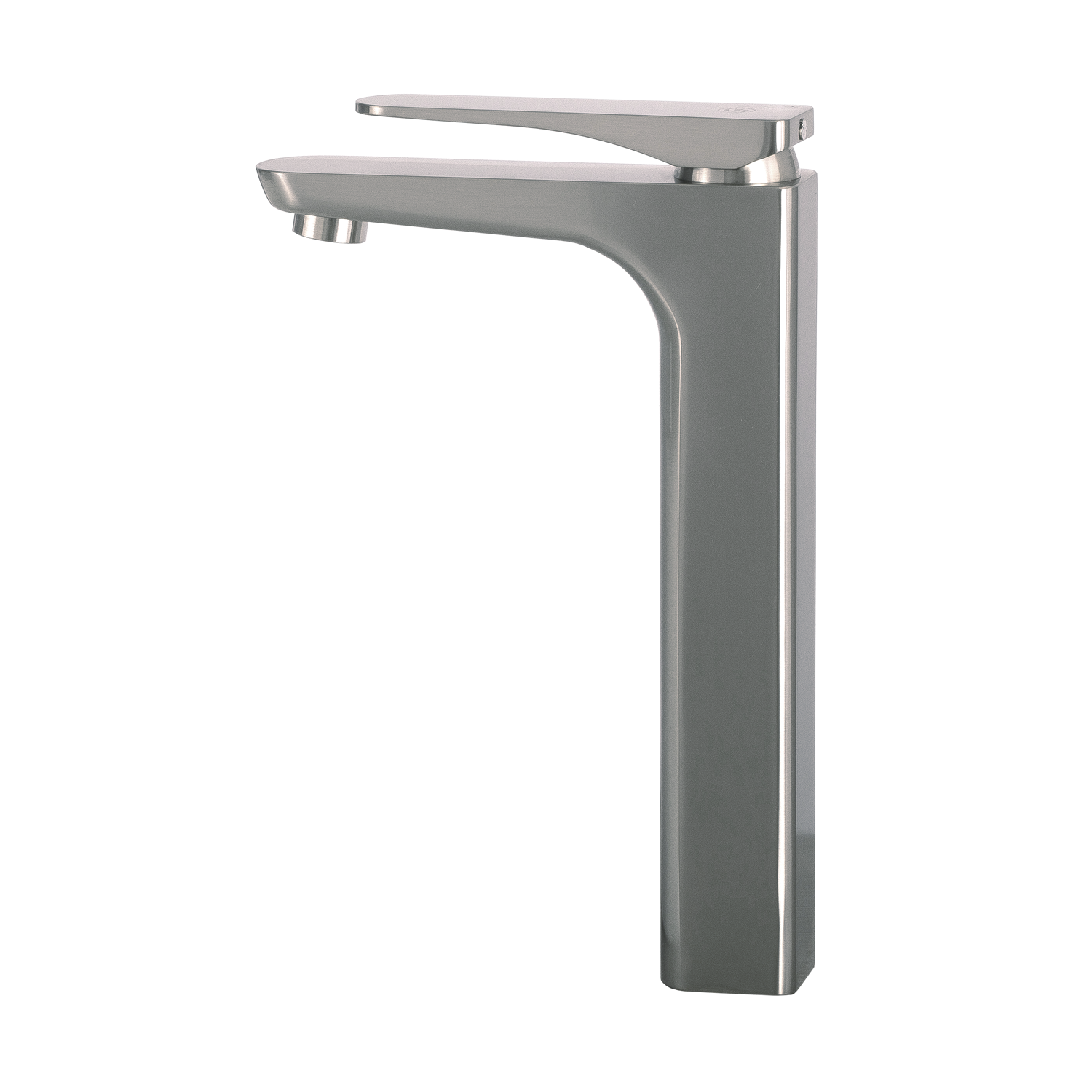 DAX Single Handle Vessel Sink Bathroom Faucet, Brass Body, Brushed Finish, 5-3/16 x 10-15/16 Inches (DAX-805L)