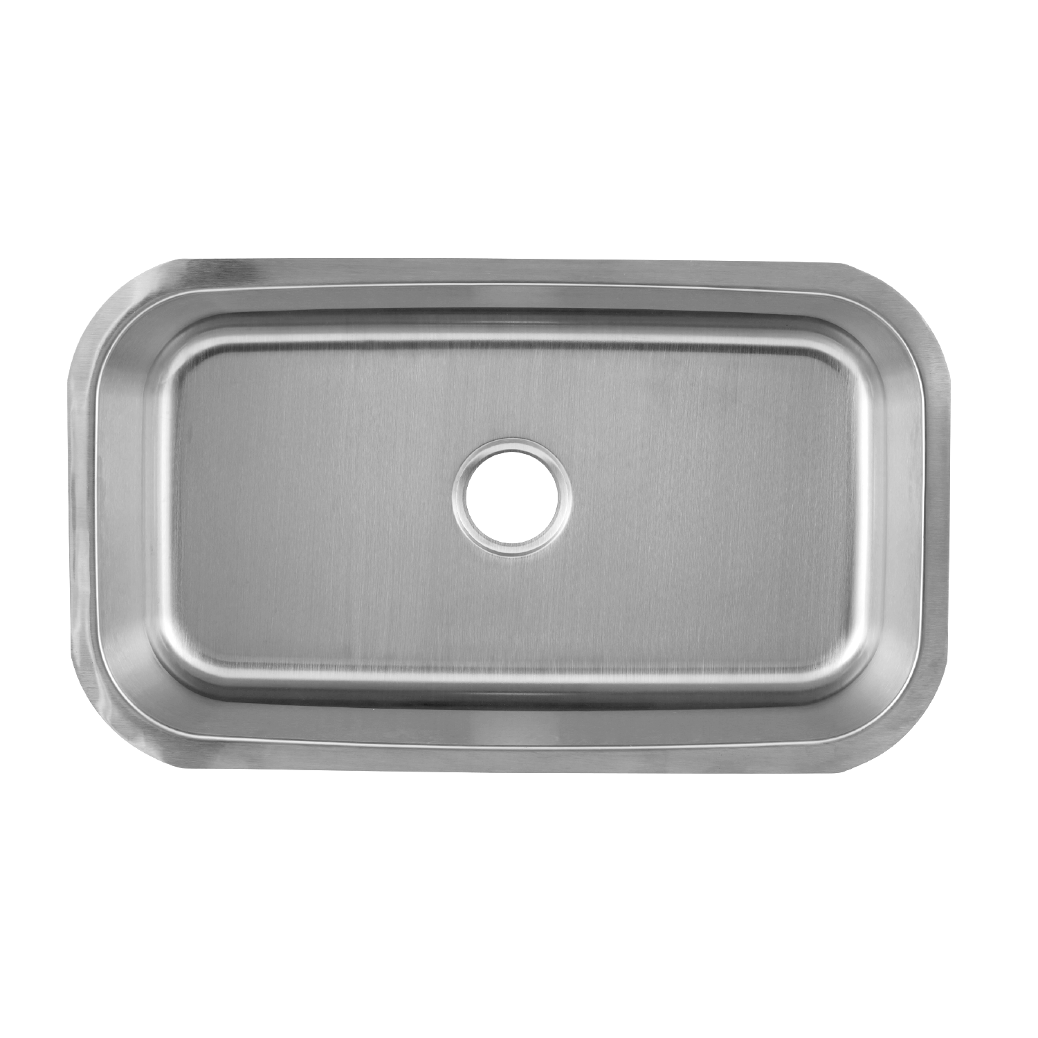 DAX Single Bowl Undermount Kitchen Sink, 18 Gauge Stainless Steel, Brushed Finish , 30 x 18 x 9 Inches (KA-3018)