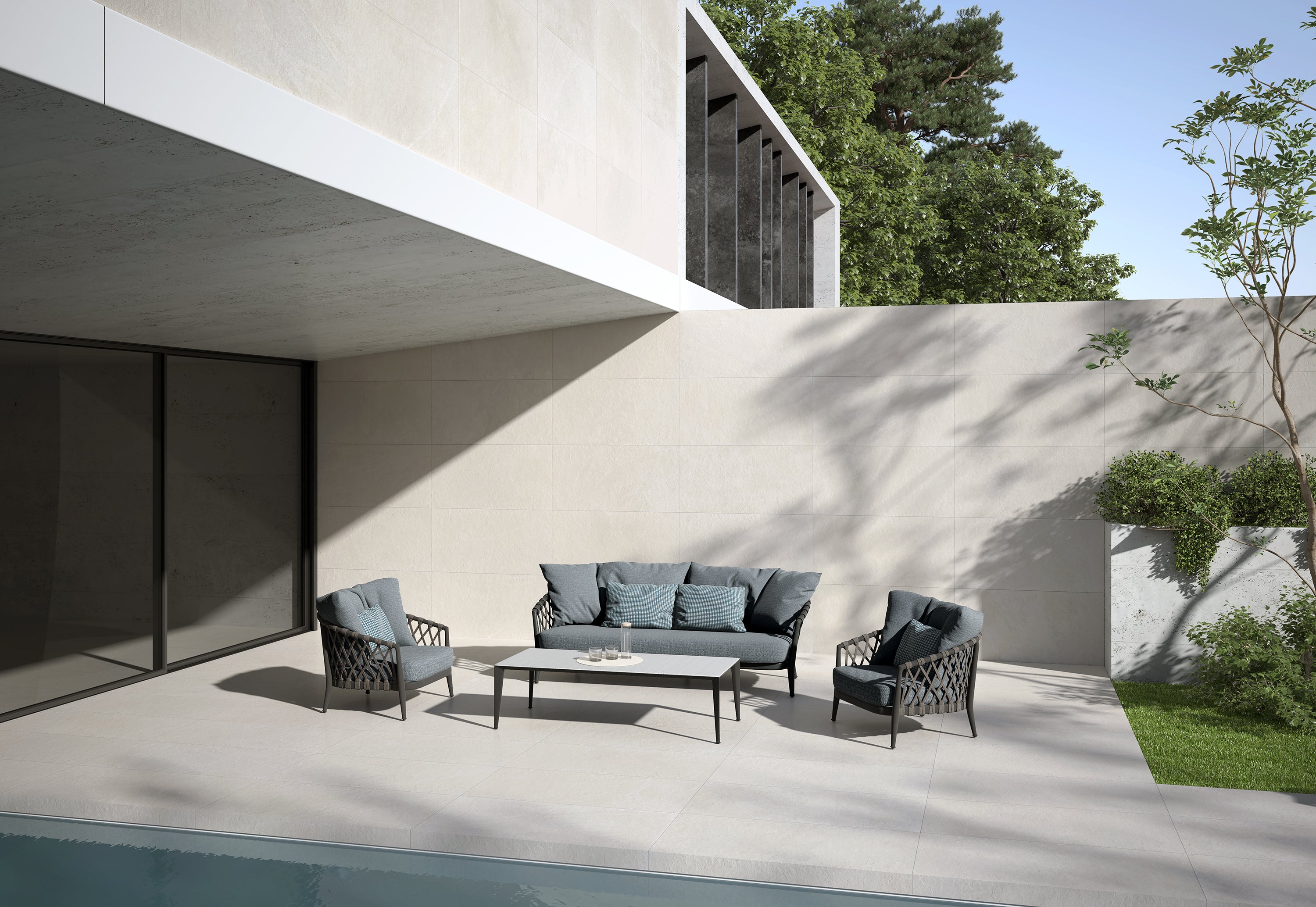 AZUVI SLATE flooring - 24 x 48 - (15.5 Sqft per Box - 2 pcs per Box - 36 Boxes per pallet)