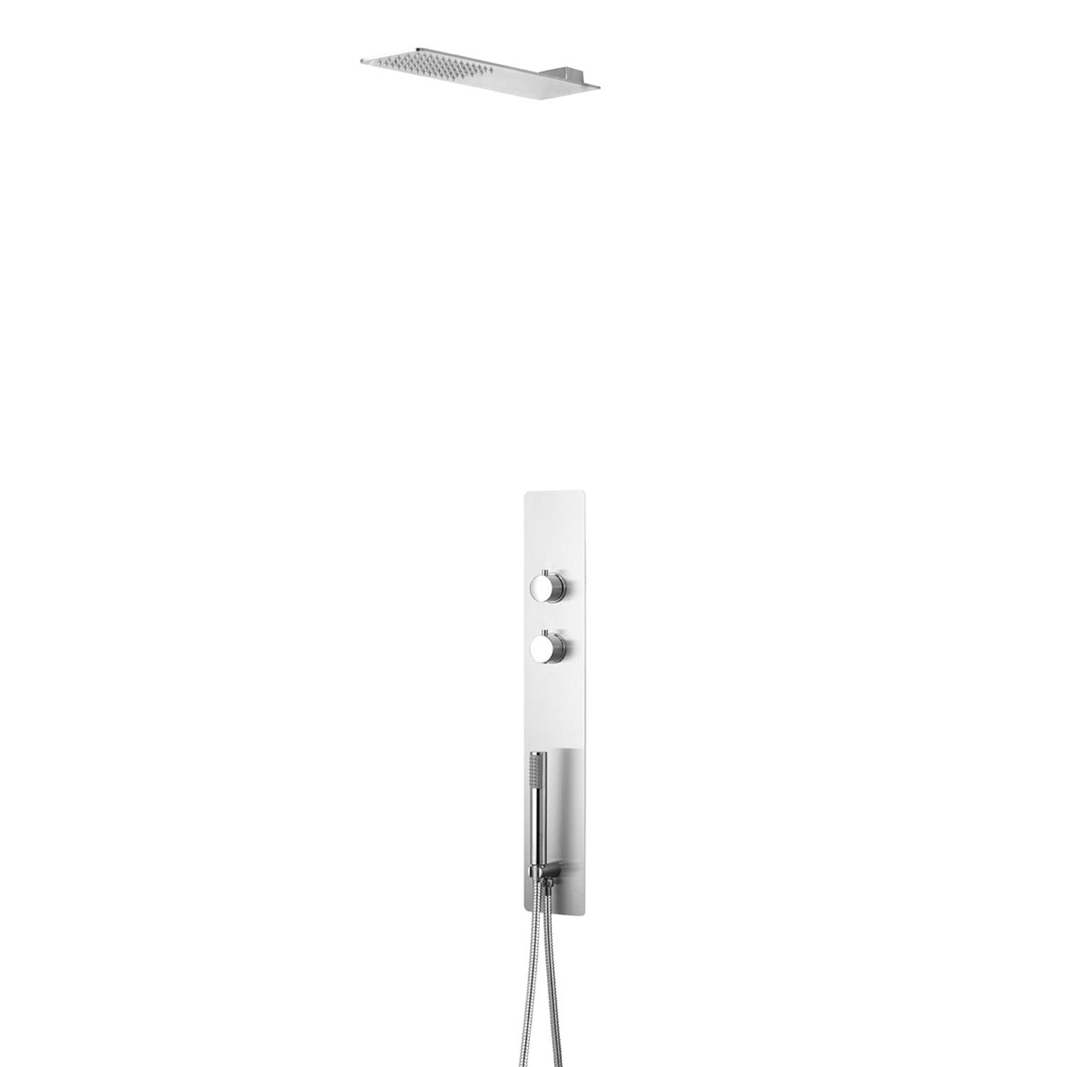 DAX Stainless Steel Shower System With Hand Shower Thermostatic Mixer Chrome Finish (DAX-038)