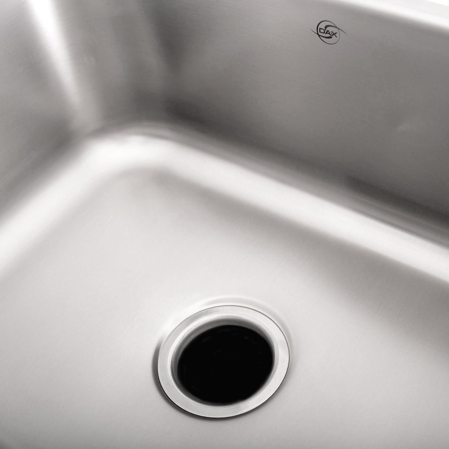DAX Single Bowl Undermount Kitchen Sink, 18 Gauge Stainless Steel, Brushed Finish, 23-1/2 x 17-3/4 x 9 Inches (DAX-2317)