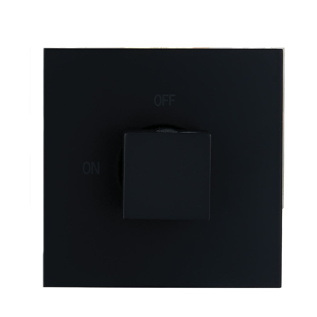 DAX Square Plate And Handle Kit For Model DAX-1053 - Matte Black Finish (DAX-1053-HP03-BL)