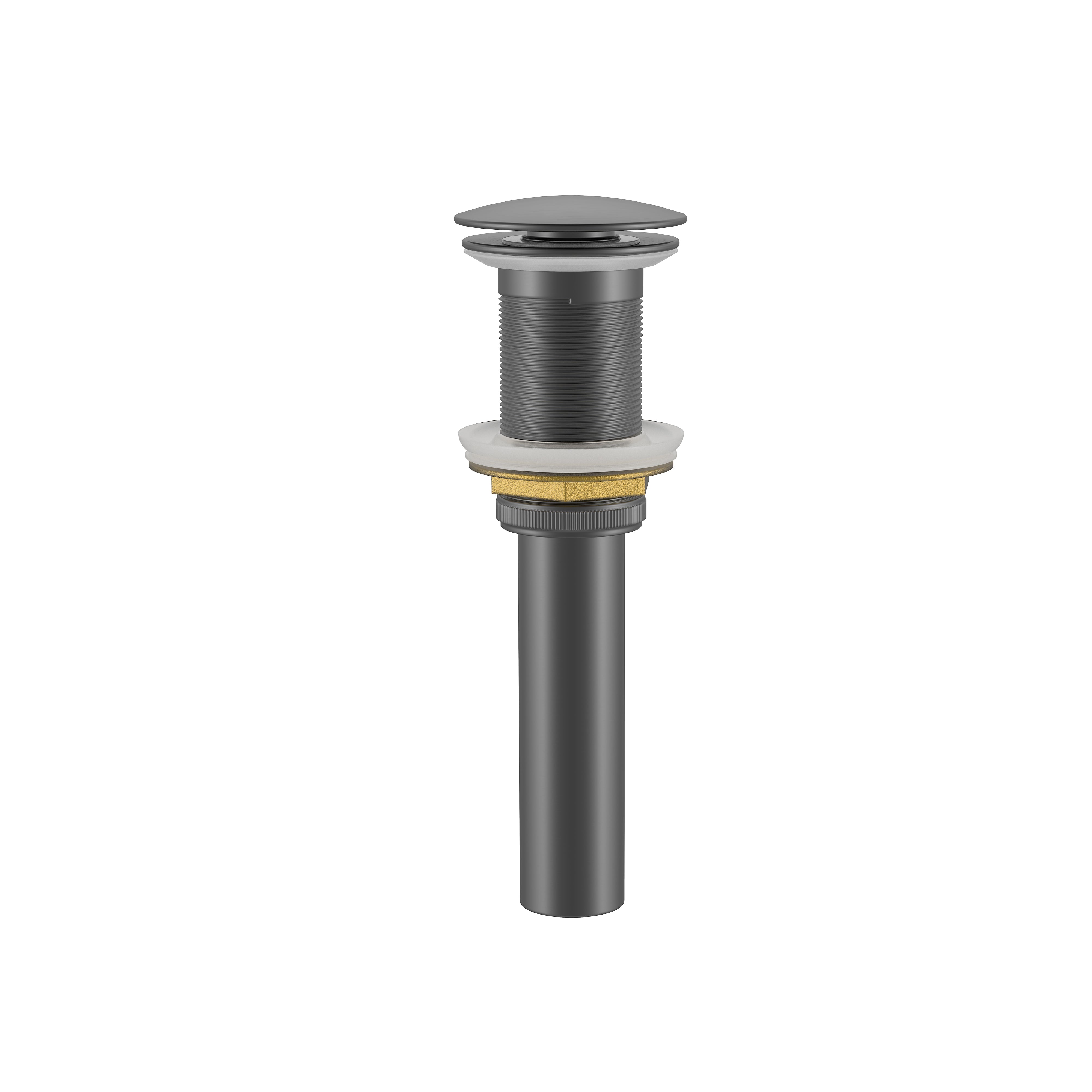 DAX Round Vanity Sink Pop up Drain, Brass Body, 2-5/8 x 8-5/8 Inches (DAX-82005)