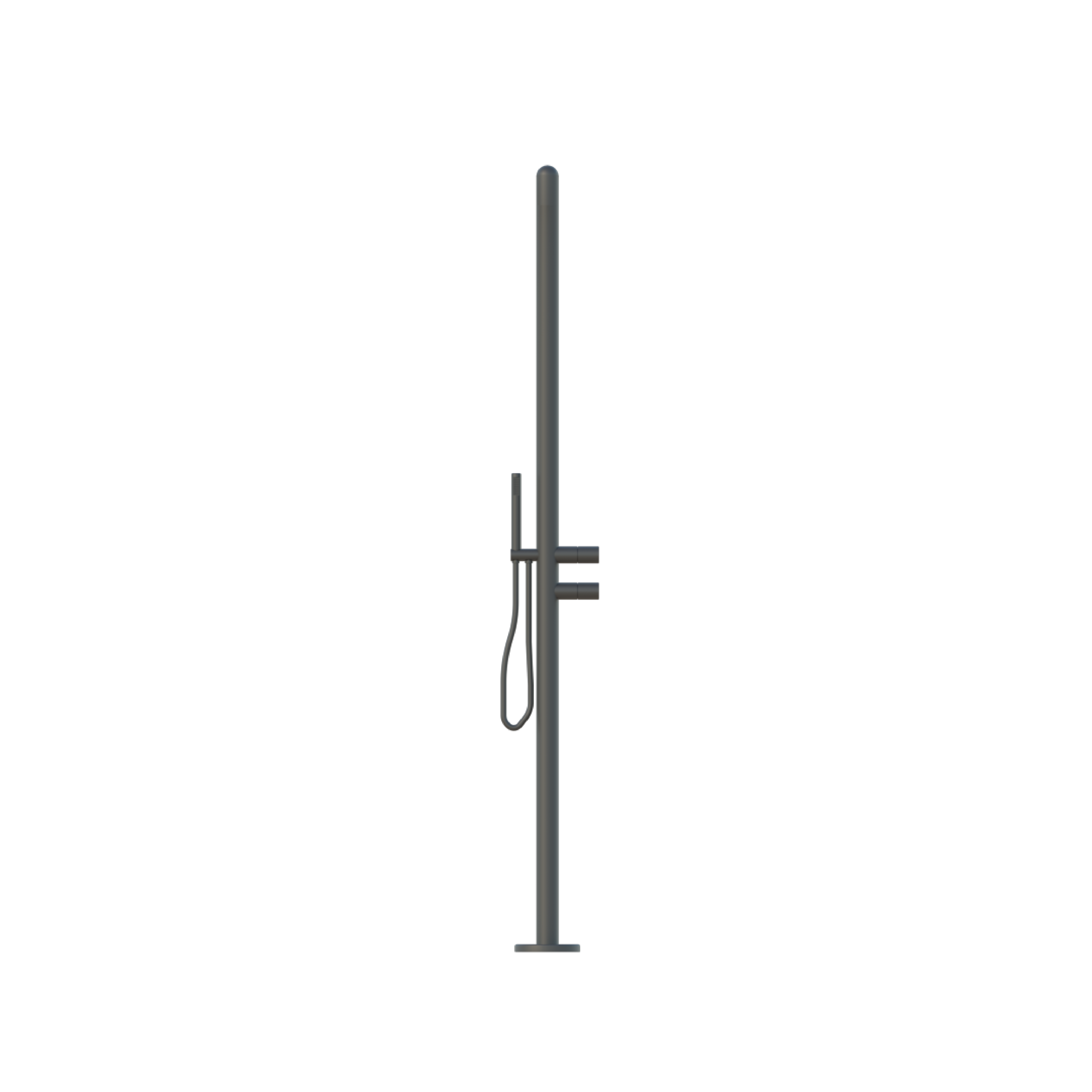 DAX Freestanding Outdoor Shower with Hand Shower and Stainless Steel Body (DAX-807271)