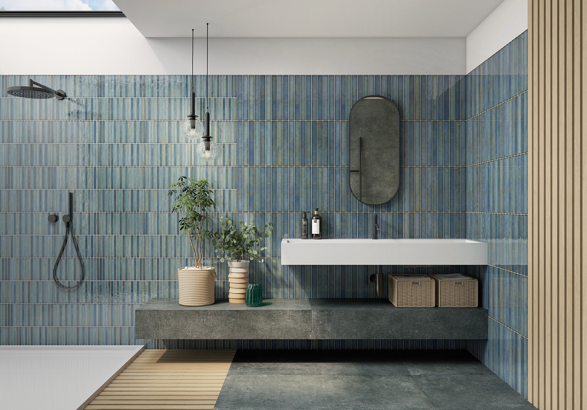 PLATERA PENCIL wall coverings - 14 x 14 - (12 pc Box - 15.85 sqft Box - 36 Box pallet)