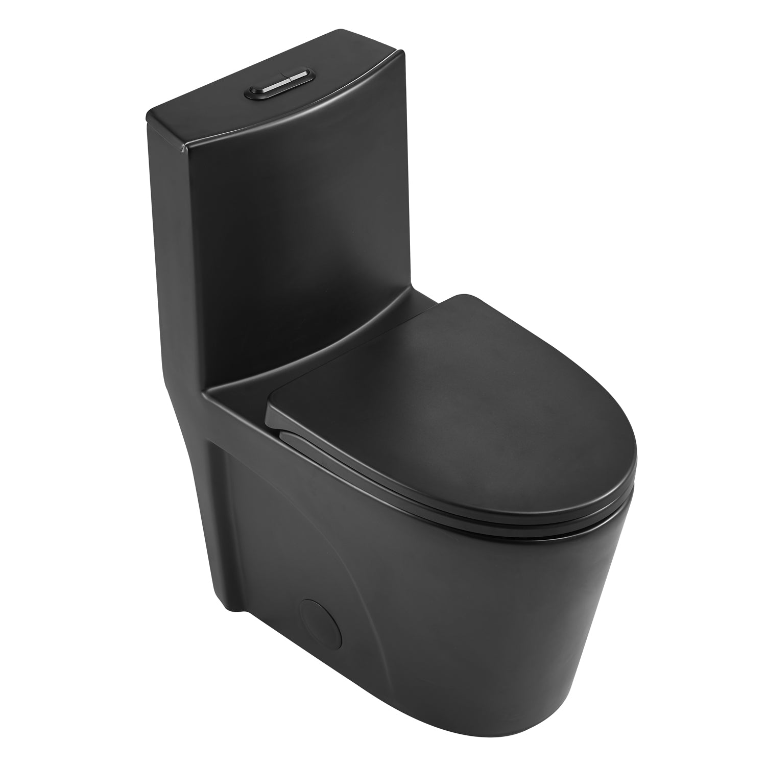 DAX One Piece Oval Toilet with Soft Closing Seat and Dual Flush High-Efficiency, Porcelain, White Finish, Height 31 Inches (BSN-CL12011)
