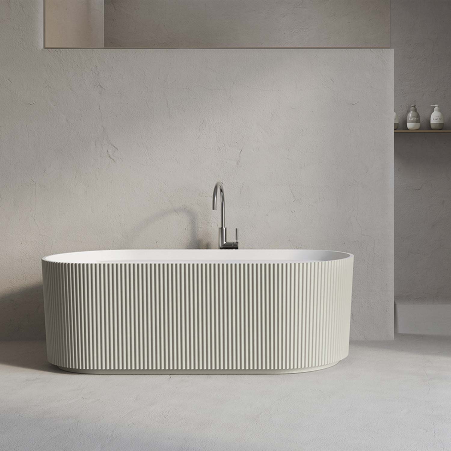 DAX OLYMPIA Freestanding Bathtub Matte Finish 67" x 32"