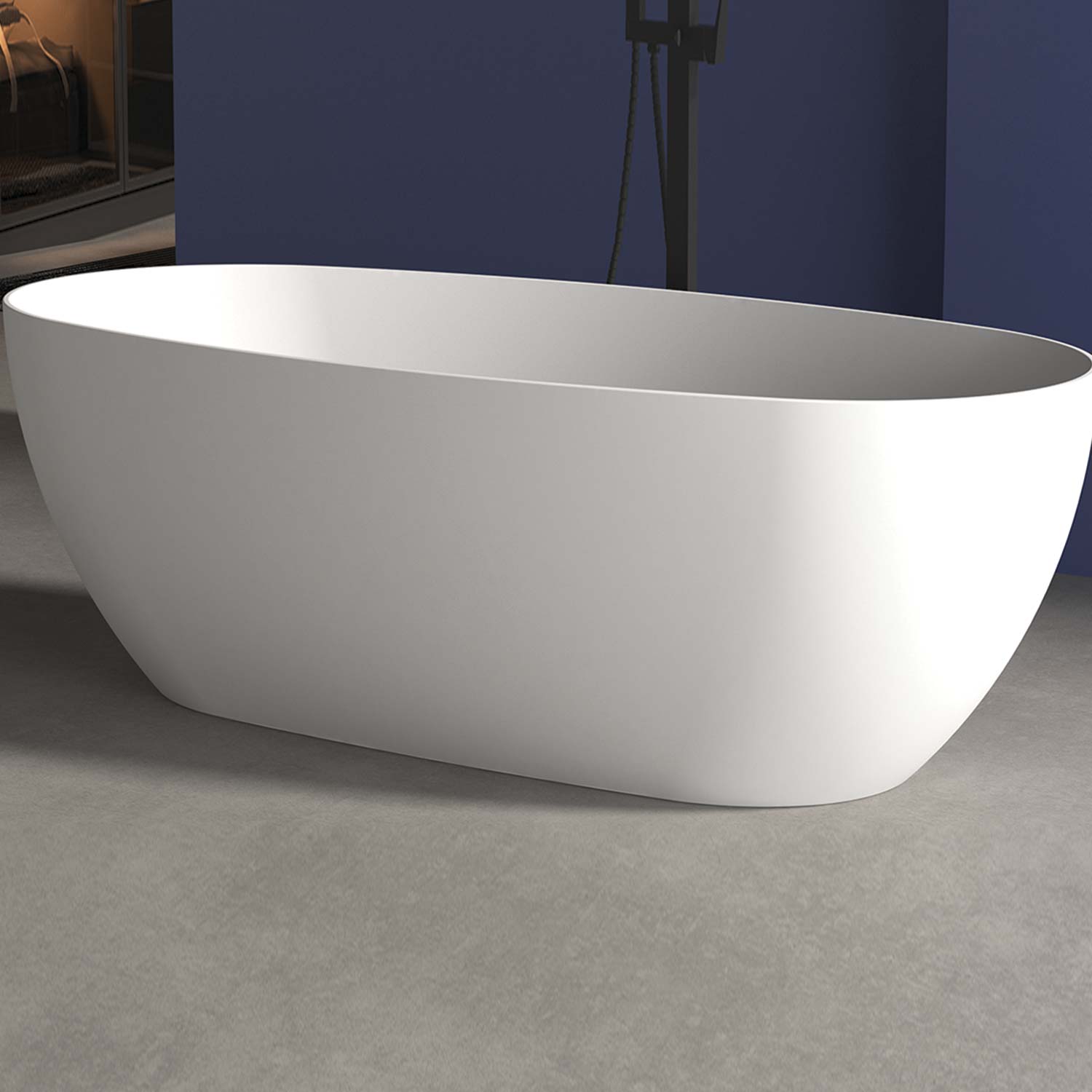 DAX COMO collection glossy finish bathtub 67" x 32"