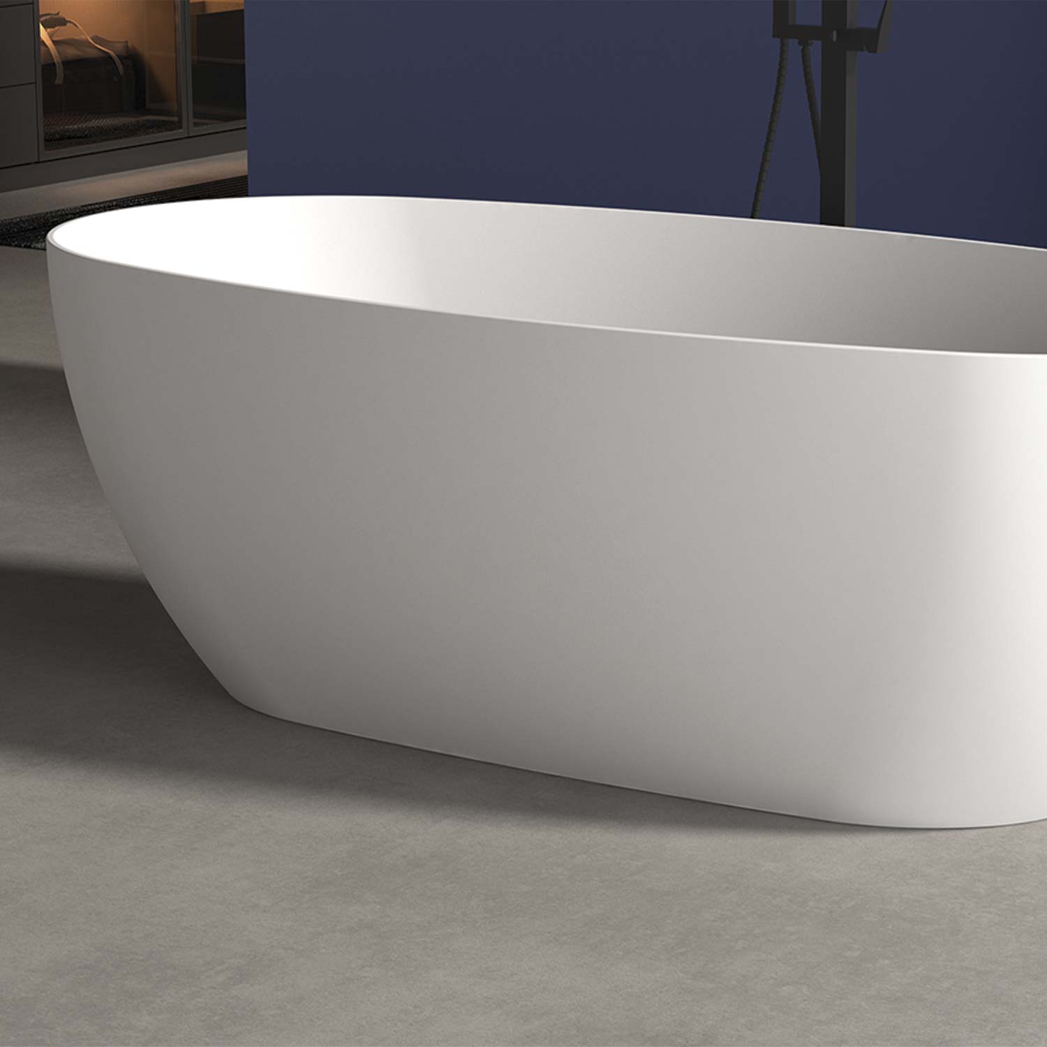 DAX COMO collection glossy finish bathtub 67" x 32"