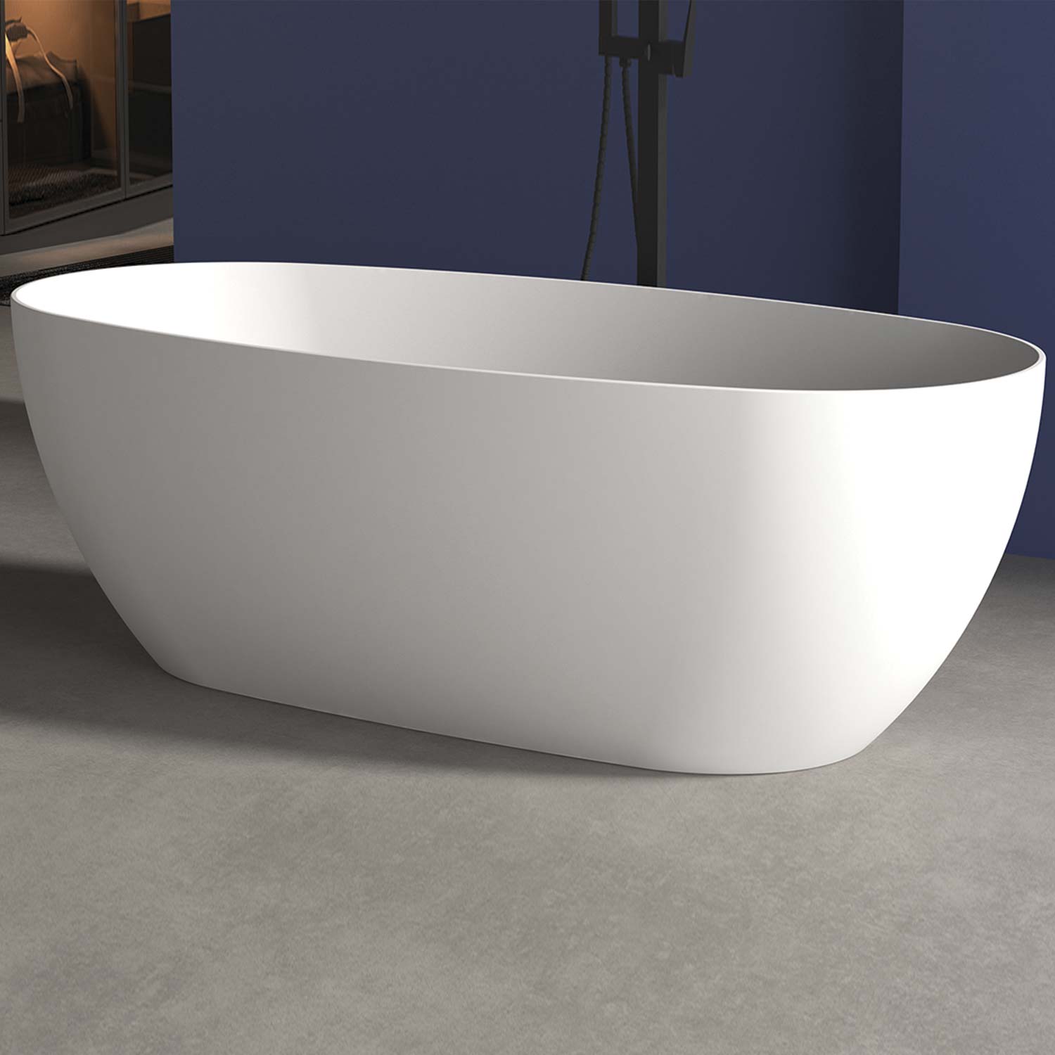 DAX COMO collection matte finish bathtub 67" x 32"