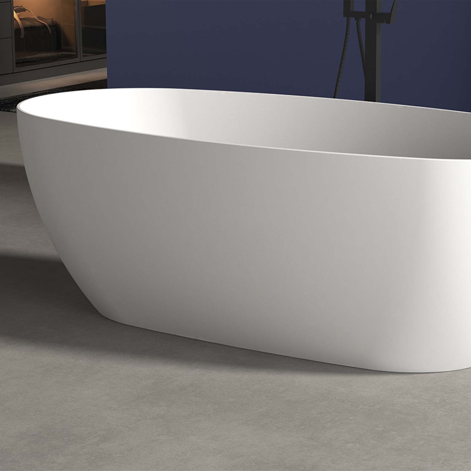 DAX COMO collection matte finish bathtub 67" x 32"
