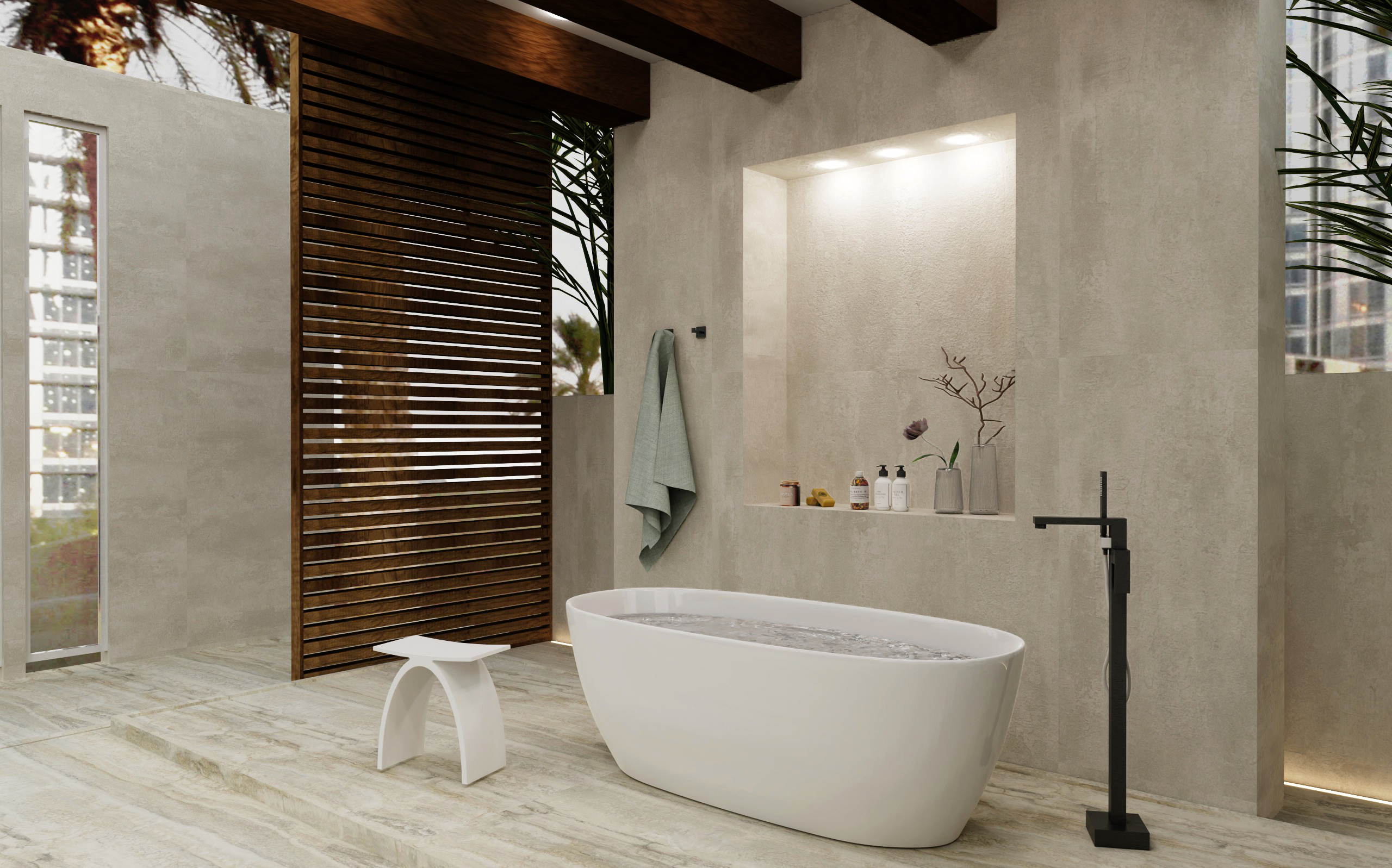 DAX COMO collection glossy finish bathtub 67" x 32"