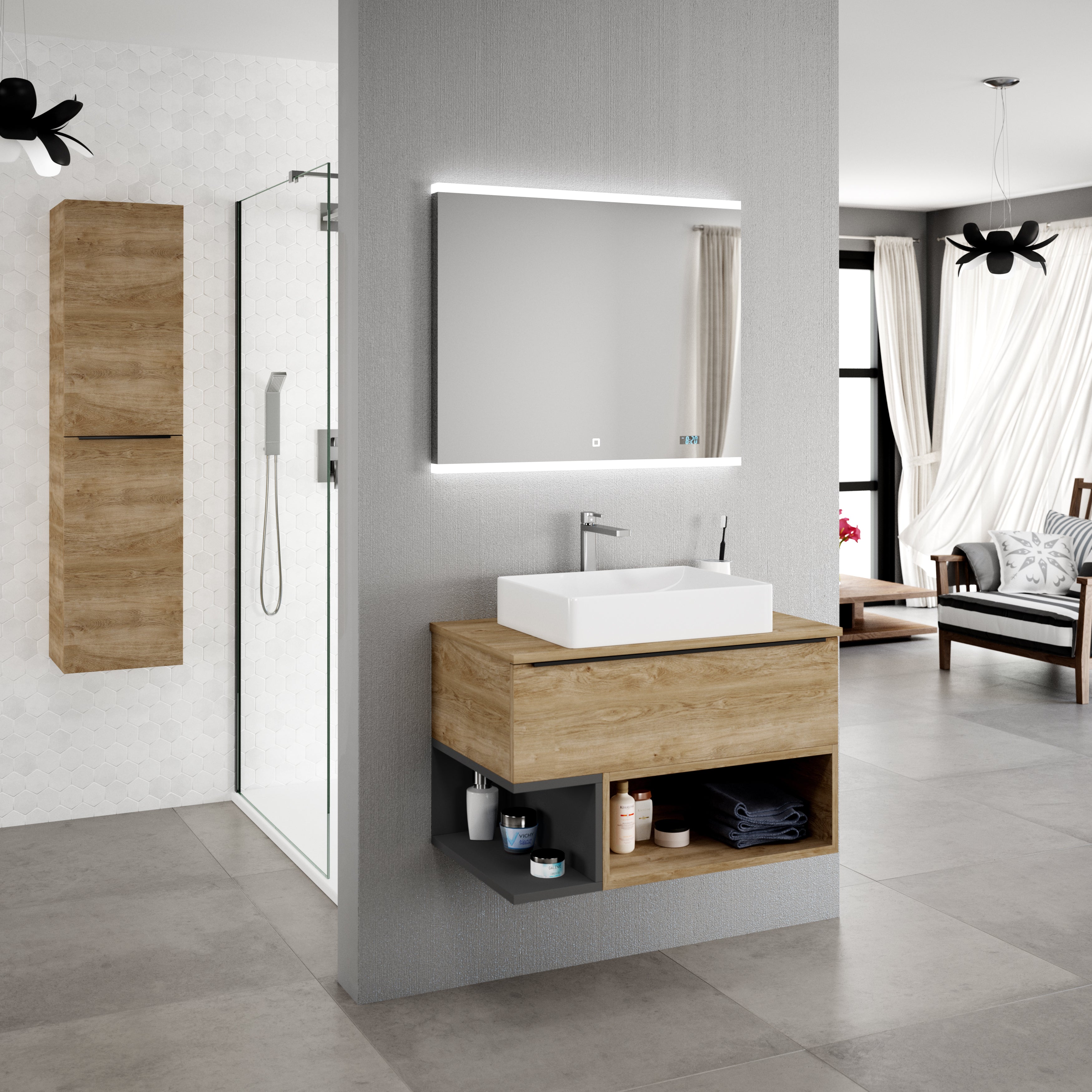 Vanities Collections by DAX
Upgrade your bathroom with sophistication and grace, uncover the perfect design that complements your character and area. Each design and finish is crafted to impress with its simplicity and elegance, elevating your bathroom to the highest level. Order online now in Daxib.com