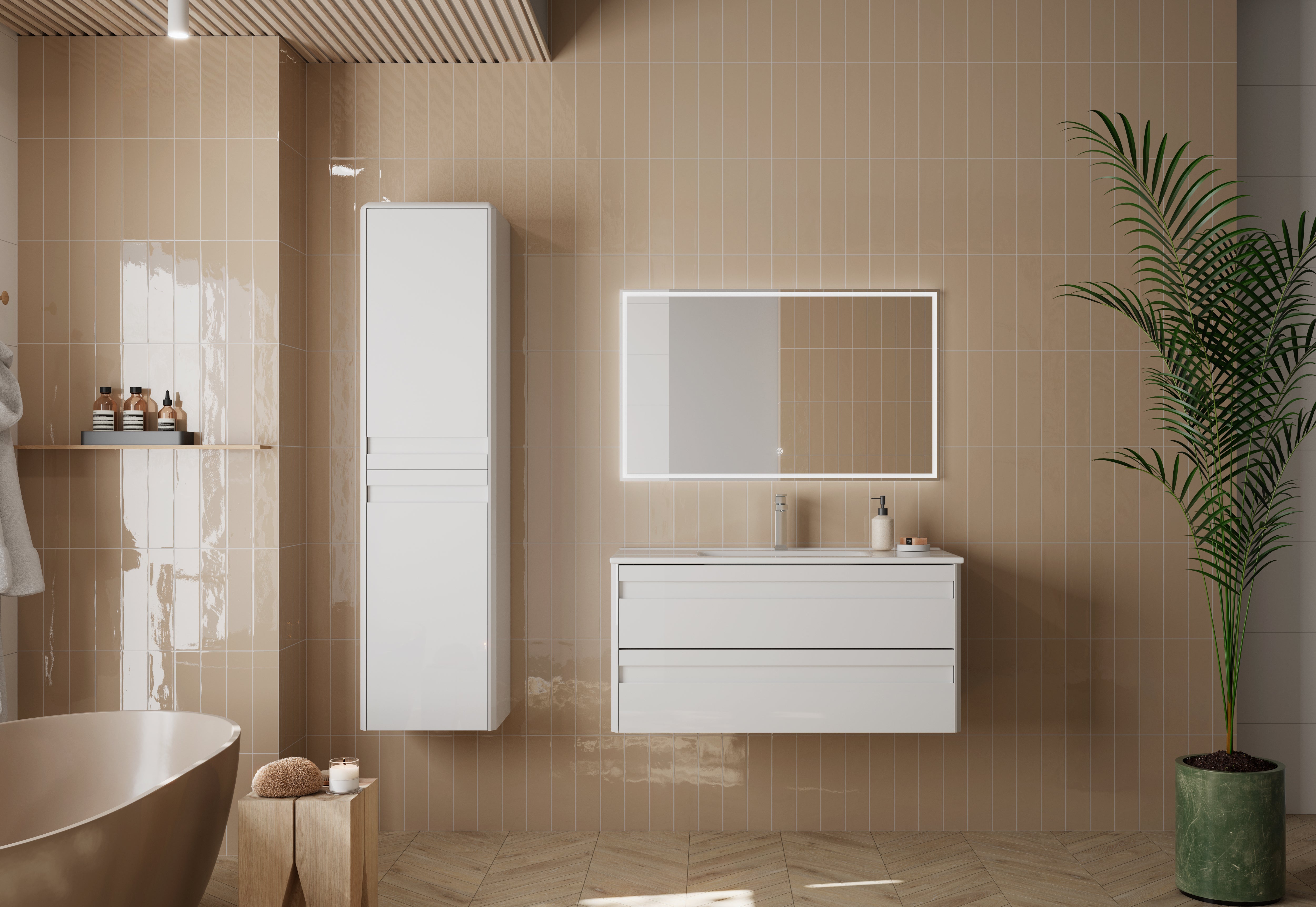 DAX Venice Single Bathroom Vanity Cabinet with Onix Basin
