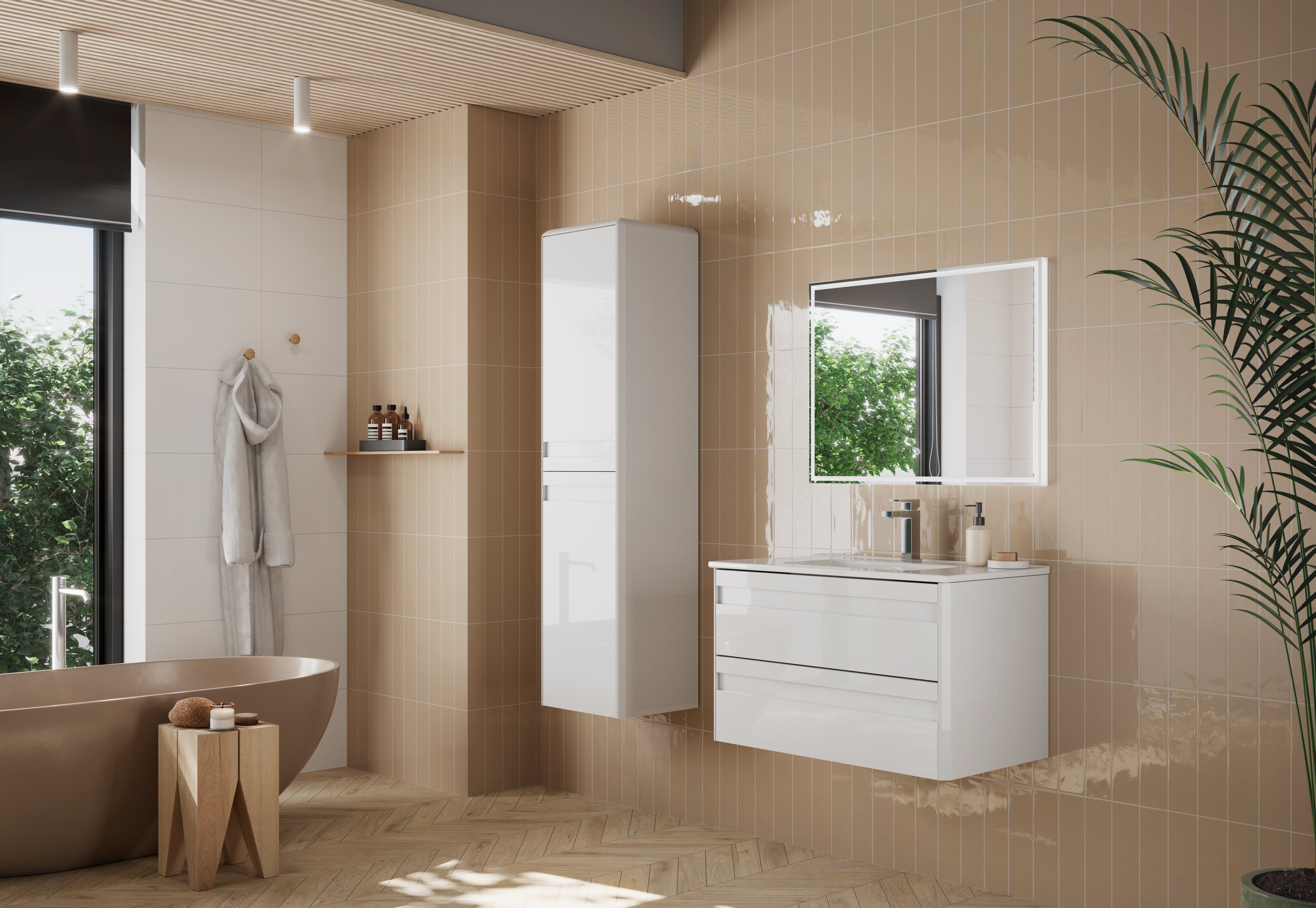 DAX Venice Single Bathroom Vanity Cabinet with Onix Basin
