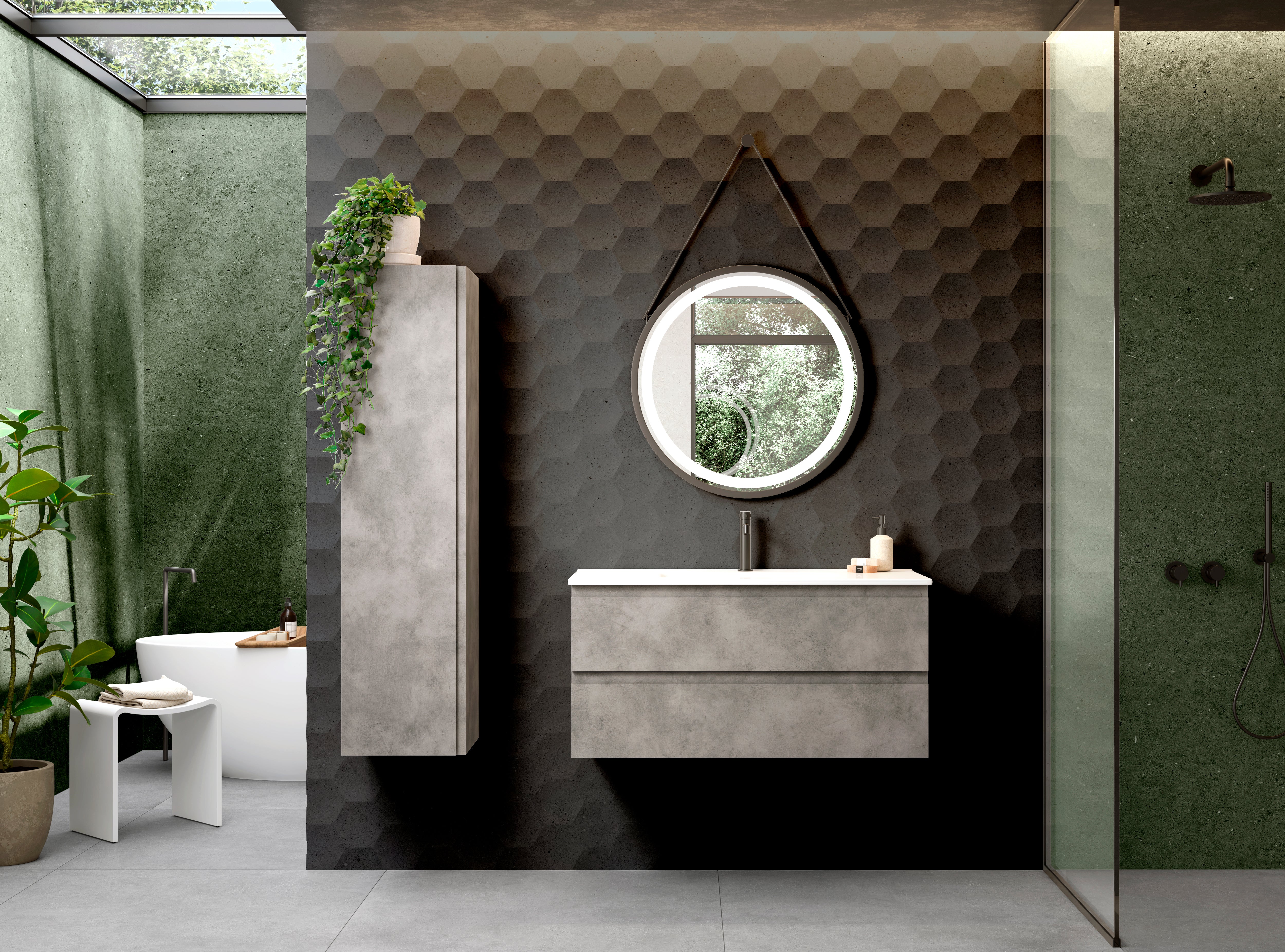 Pasadena Single Bathroom Vanity Cabinet with Onix Ceramic Basin