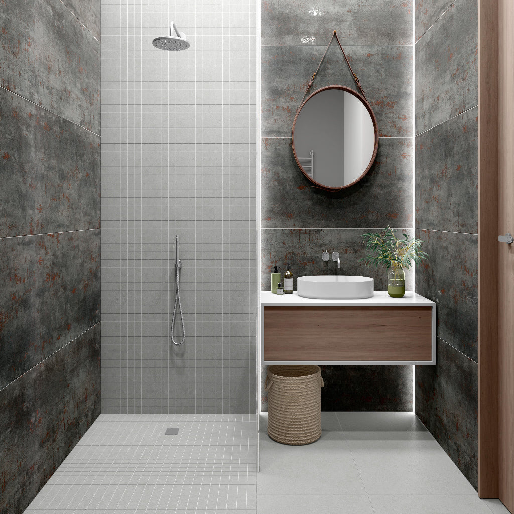 Ceramic Tile TAU METAL Flooring Collection by DAX
Size: 24 x 48
Sqft pr Box: 15.49
Pieces per Box: 2
Price per Box: $108.35
Boxes per Pallet: 32
High-quality and durable flooring tiles, available in a wide range of colors and textures. Perfect for any space, combining strength with stylish versatility.