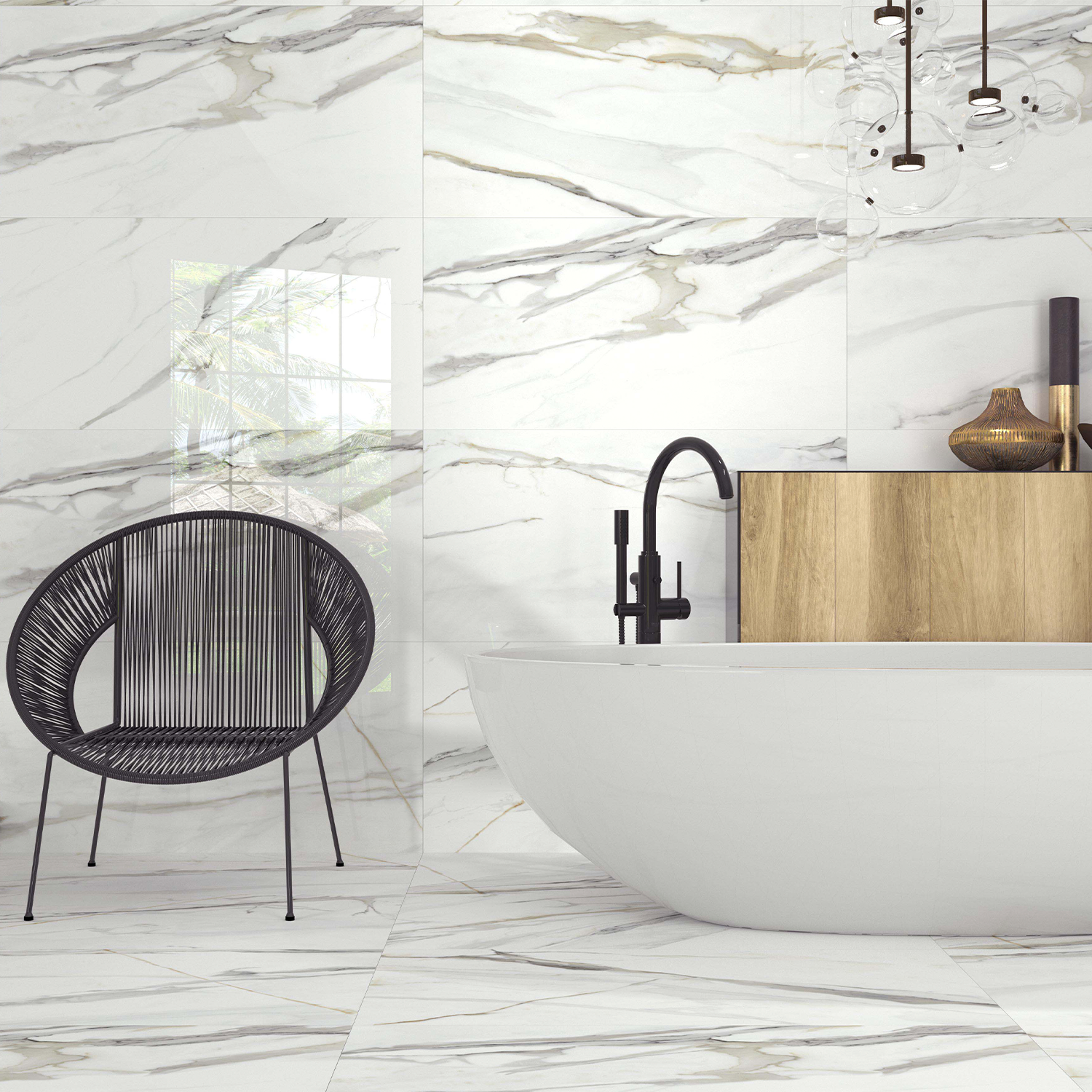 Ceramic Tile TAU TU EMPORIO CALACATTA Flooring Collection by DAX
Size: 12 x 24
Sqft pr Box: 15.49
Pieces per Box: 2
Price per Box: $92.79
Boxes per Pallet: 32
Size: 24 x 48
Sqft pr Box: 15.49
Pieces per Box: 2
Price per Box: $92.79
Boxes per Pallet: 32
Size: 48 x 48
Sqft pr Box: 15.49
Pieces per Box: 2
Price per Box: $92.79
Boxes per Pallet: 32
High-quality and durable flooring tiles, available in a wide range of colors and textures. Perfect for any space, combining strength with stylish 