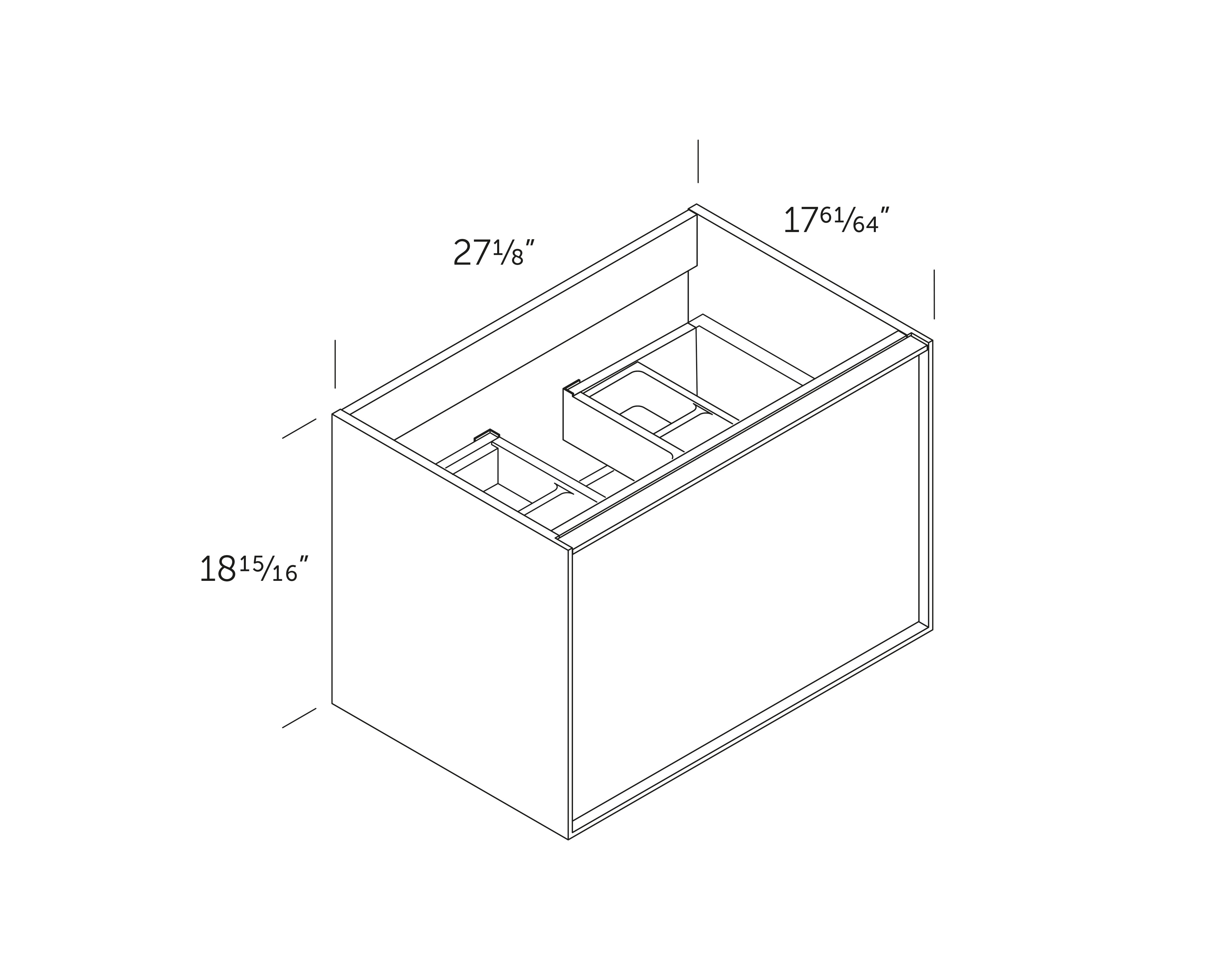 DAX Berlin Single Vanity Cabinet Oak with Onix Basin