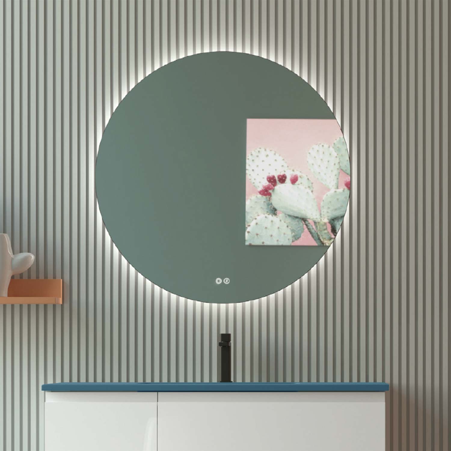 DAX Verona Rond LED Light Round Mirror Anti Fog System 28" 32" 40" Inches