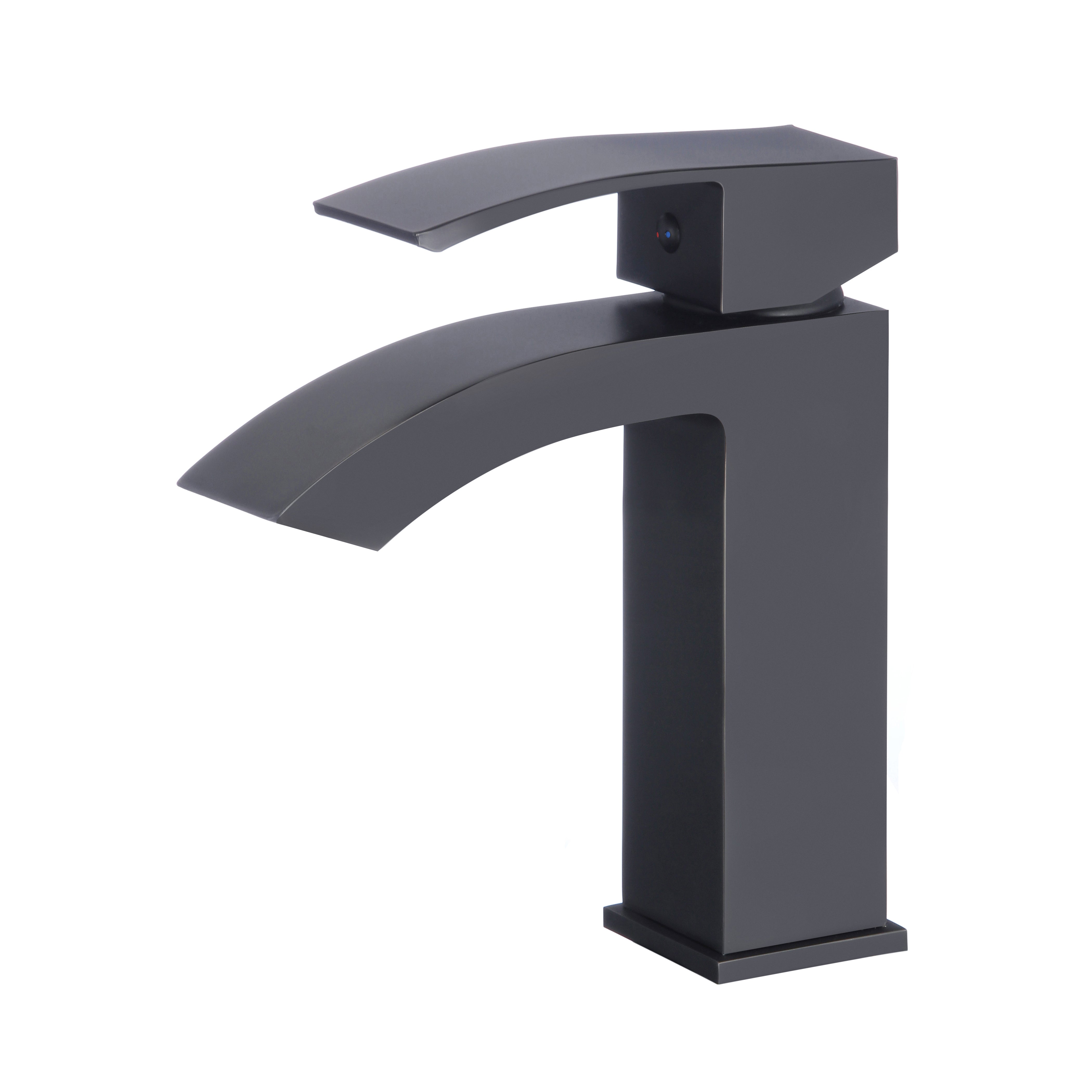 DAX Single Handle Waterfall Bathroom Faucet, Brass Body,  4-7/8 x 7 Inches (DAX-6690A)