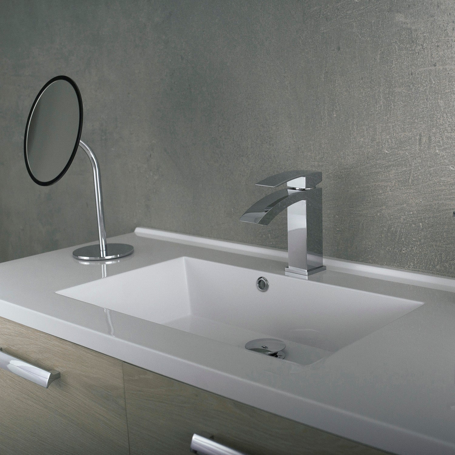 DAX Single Handle Waterfall Bathroom Faucet, Brass Body,  4-7/8 x 7 Inches (DAX-6690A)