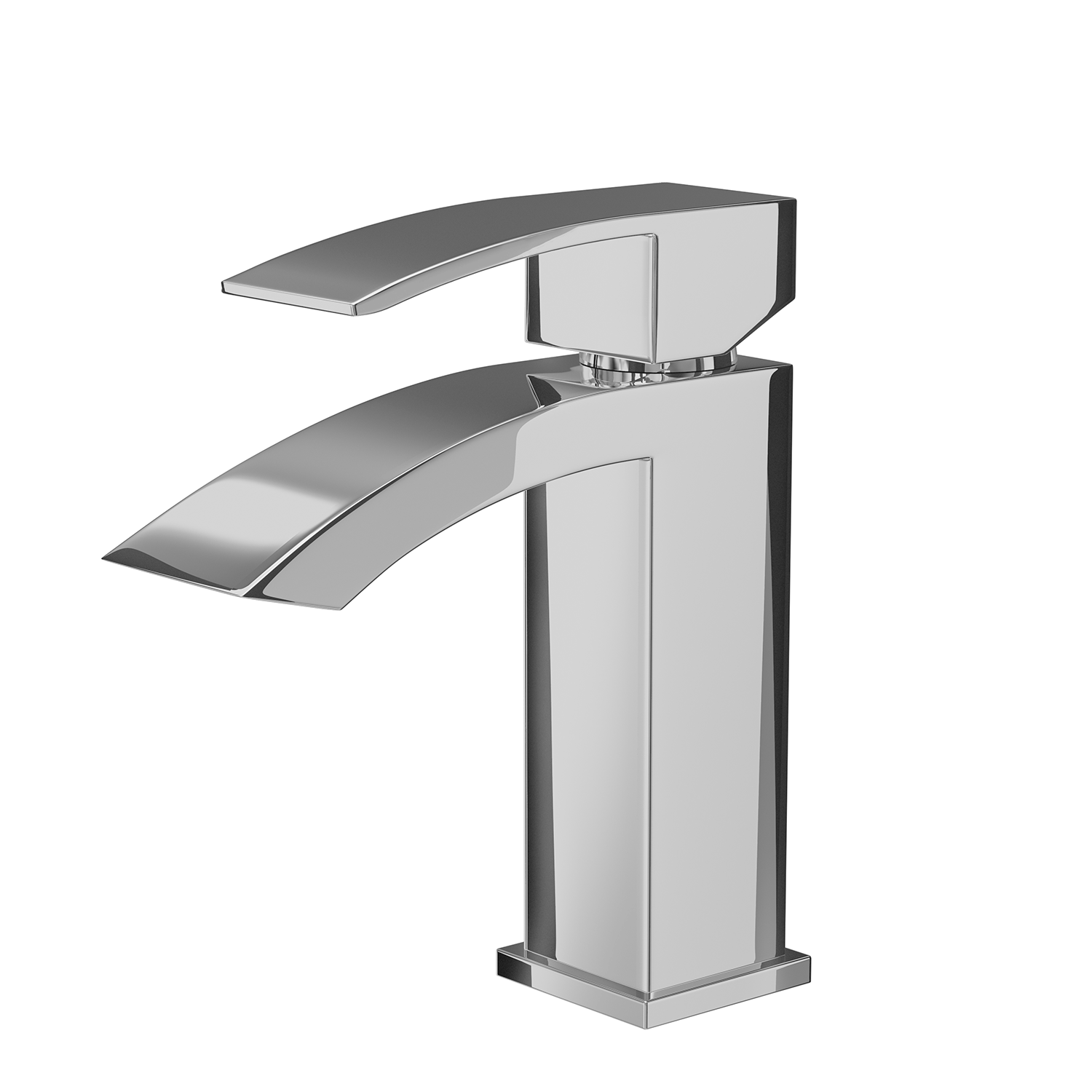 DAX Single Handle Waterfall Bathroom Faucet, Brass Body,  4-7/8 x 7 Inches (DAX-6690A)