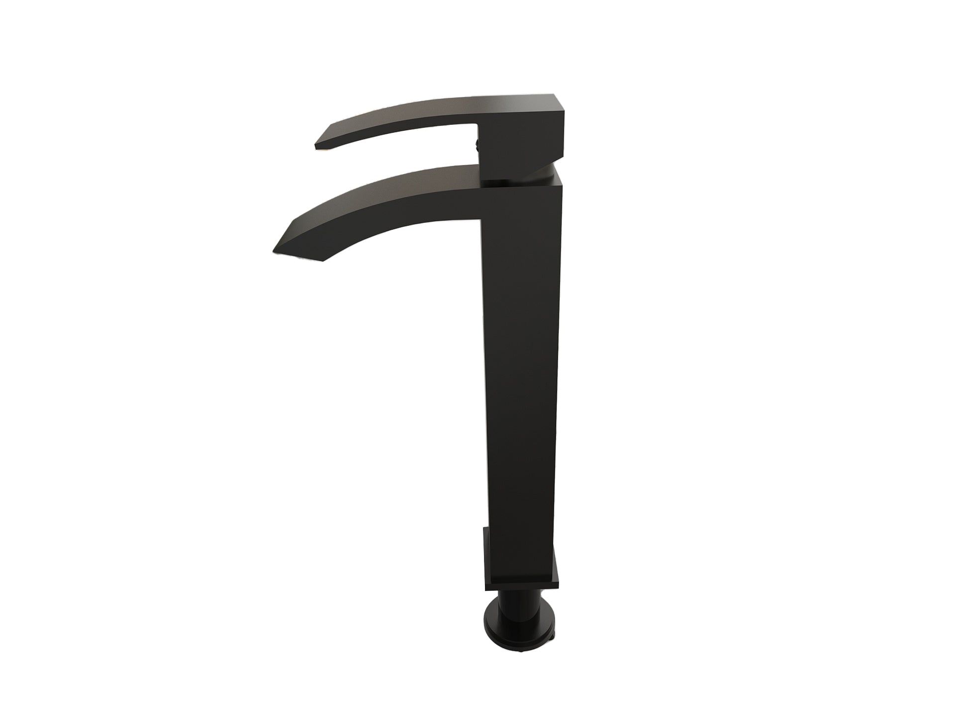 DAX Single Handle Waterfall Vessel Sink Faucet, Brass Body, Brushed Finish, 4-15/16 x 12-5/16 Inches (DAX-6690B-BN)
