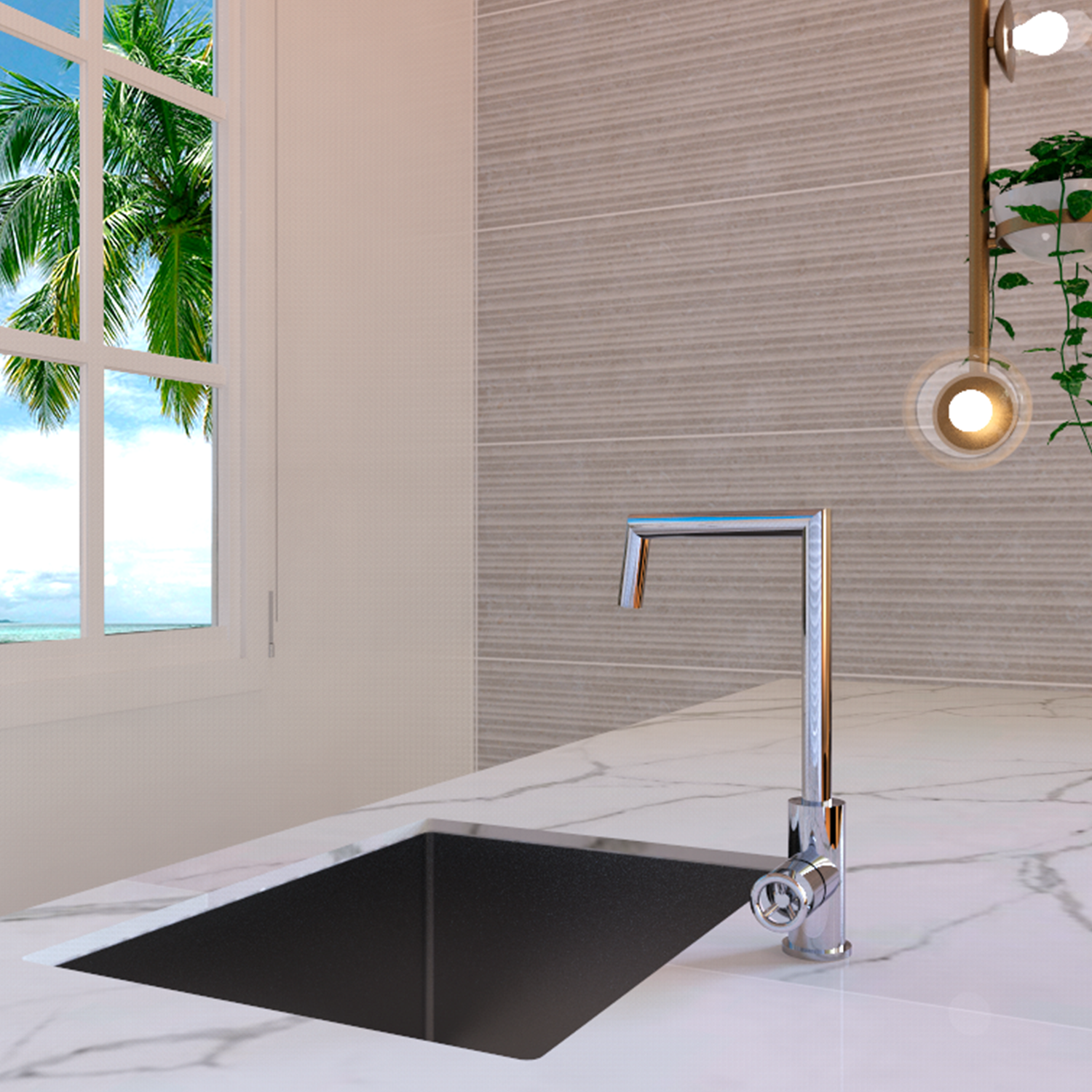 DAX Single Handle Kitchen Faucet (DAX-8020034)