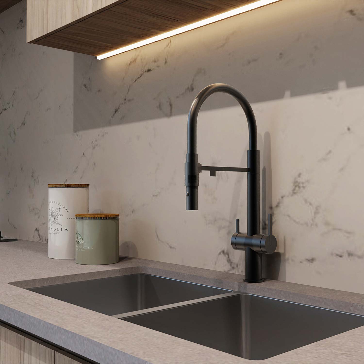 Dax Dual Function Pull Out and Filter Water Spout Brass Body (DAX-8020094)