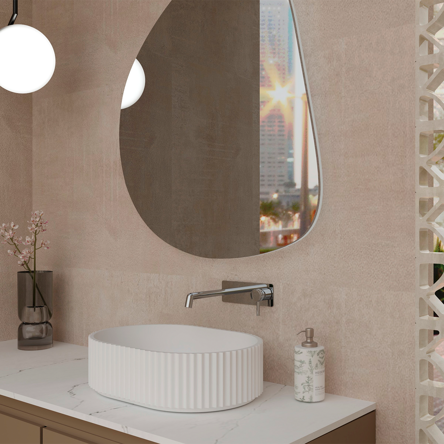 DAX Wall Mount Single Handle Bathroom Faucet (DAX-8030043)
