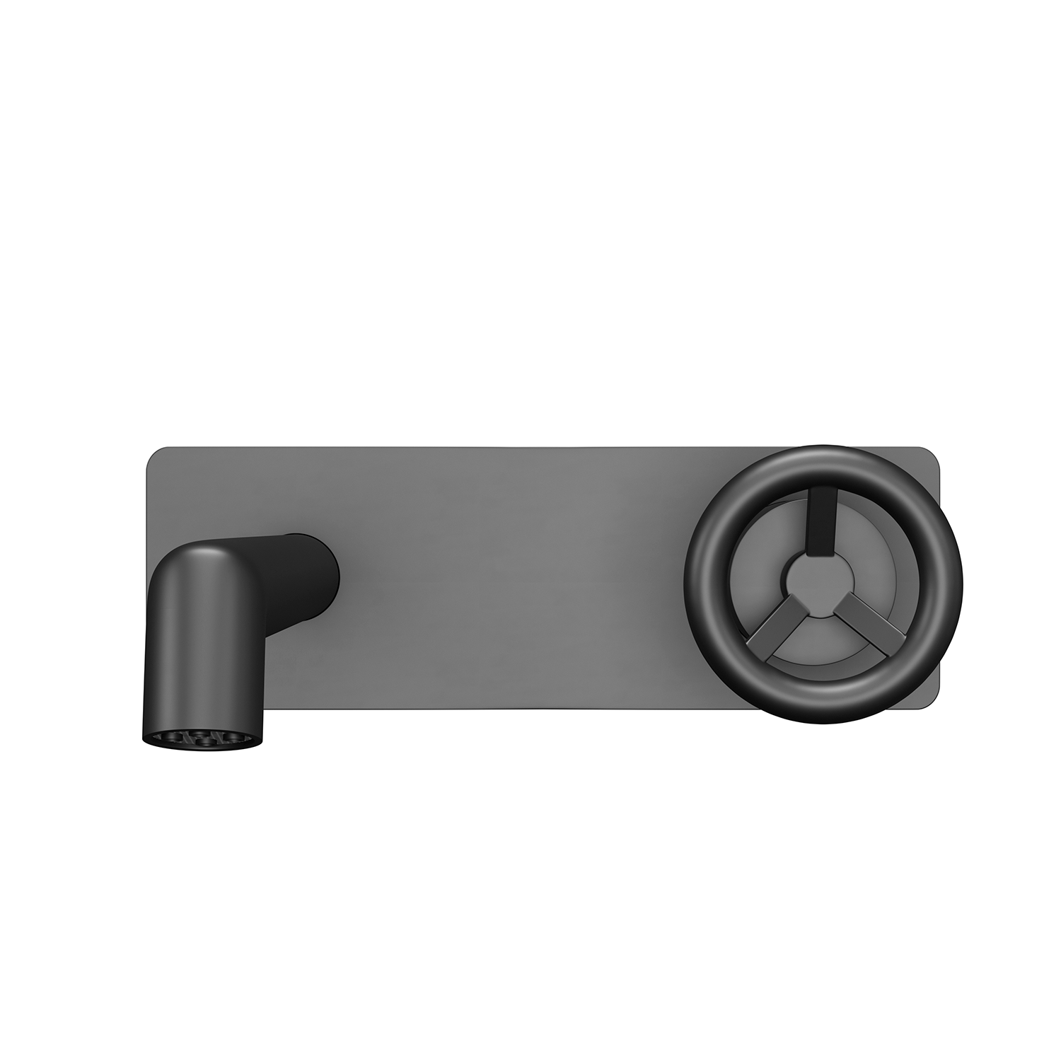 DAX Wall Mount Single Handle Bathroom Faucet Chrome Finish (DAX-8030044)