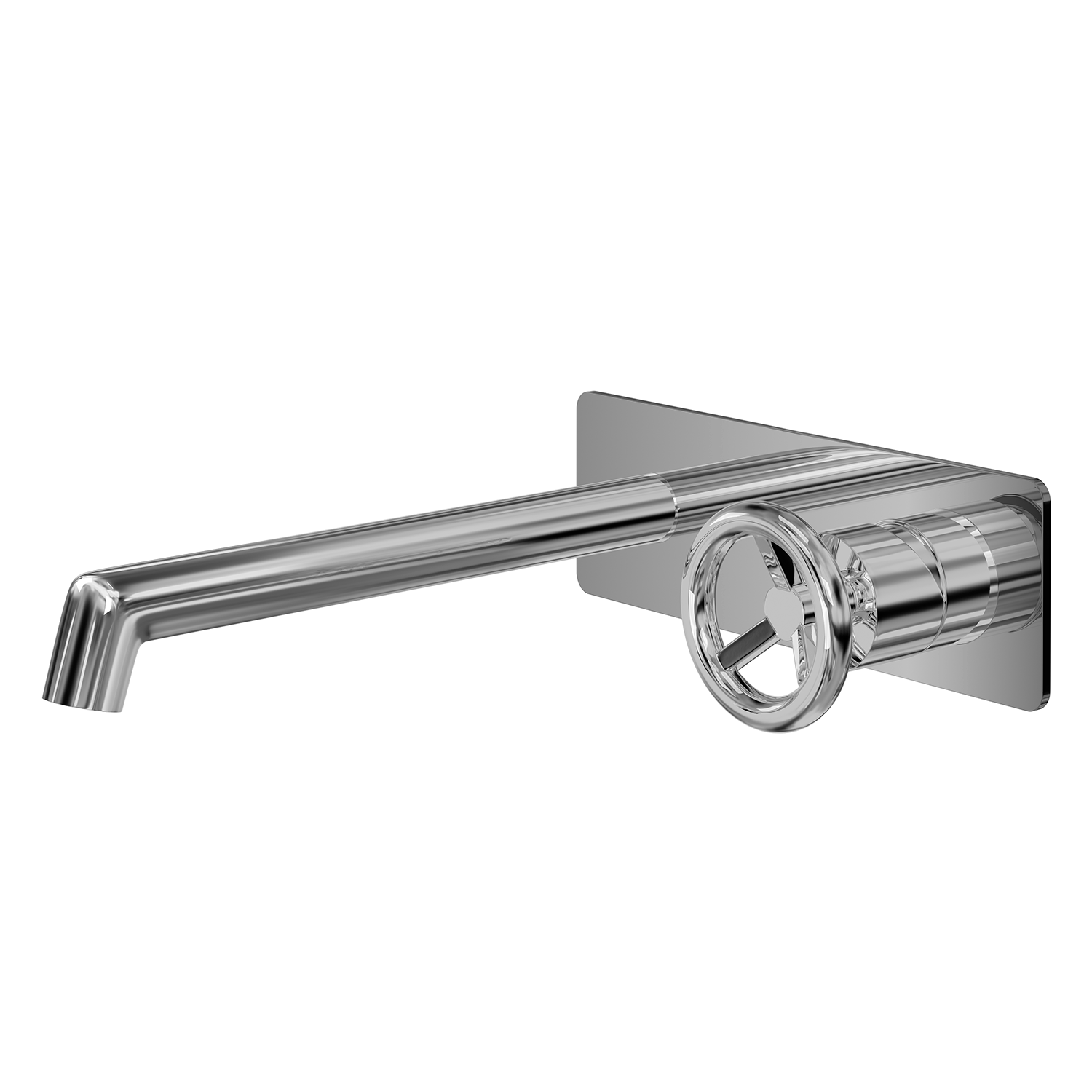 DAX Wall Mount Single Handle Bathroom Faucet Chrome Finish (DAX-8030044)