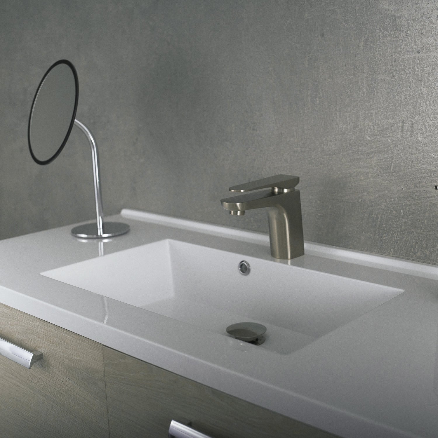 DAX Single Handle Bathroom Faucet, Brass Body, 6-7/8 x 5-5/16 Inches (DAX-805A)