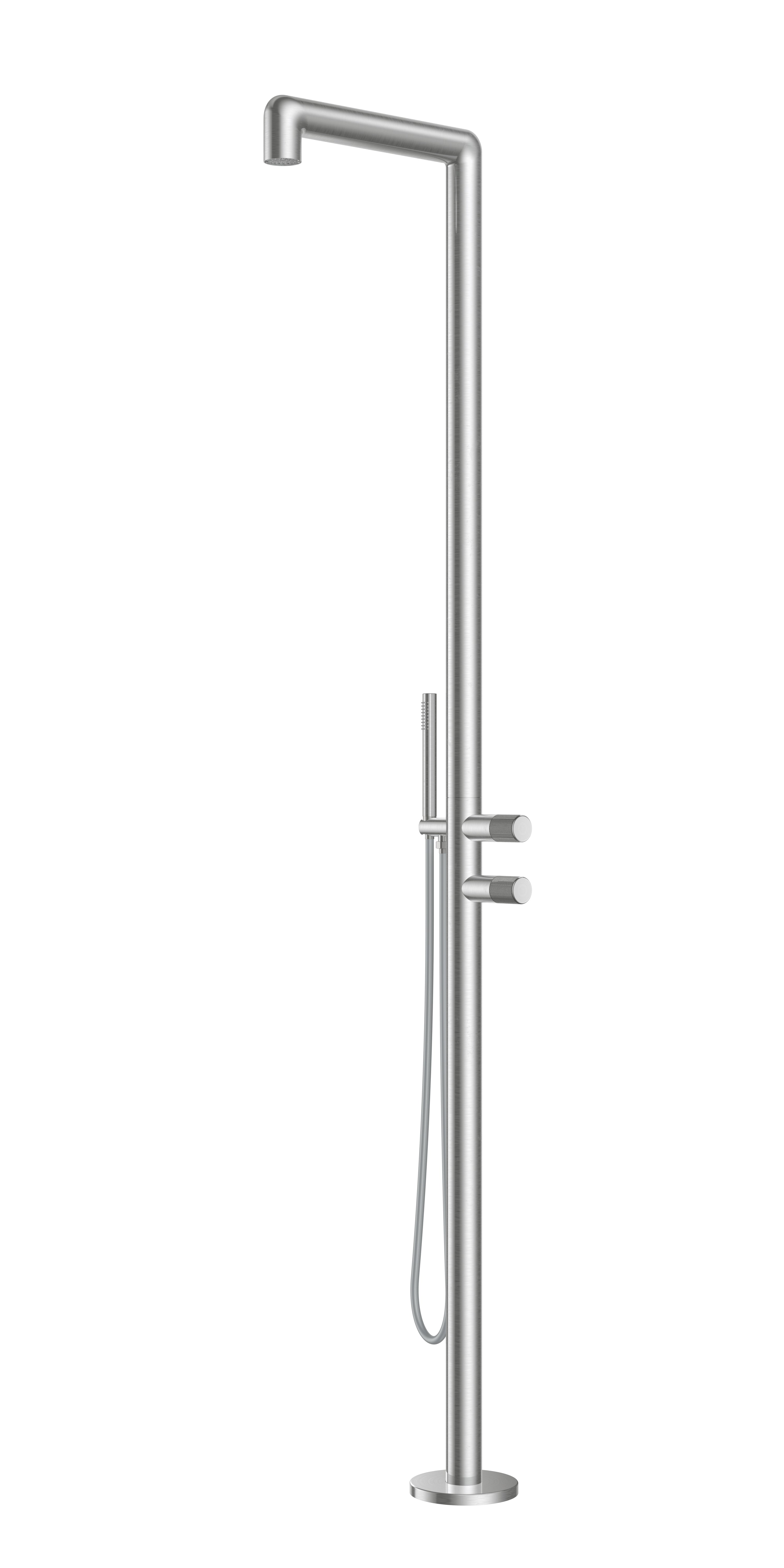 DAX Freestanding Outdoor Shower with Hand Shower and Stainless Steel Body (DAX-807271)