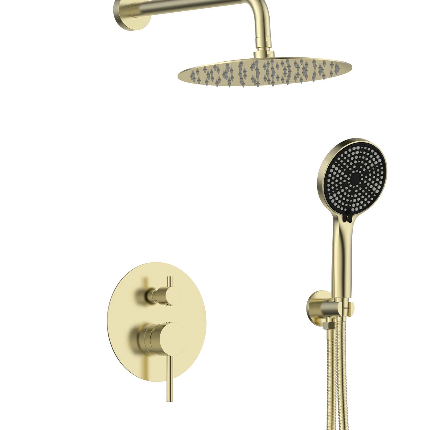 DAX Salerno Round Shower System with Hand Shower