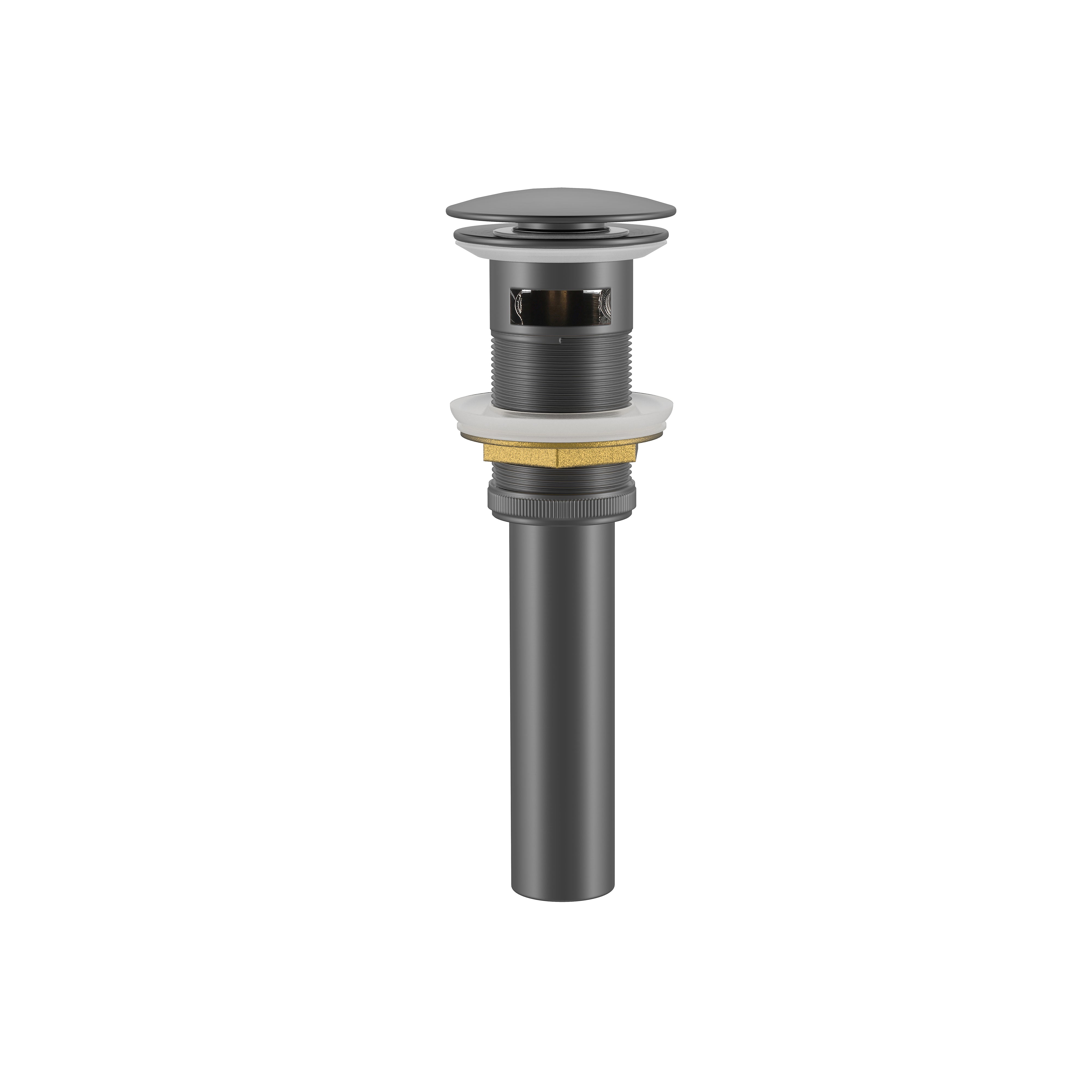 DAX Round Vanity Sink Pop up Drain, Brass Body, 2-5/8 x 8-5/8 Inches (DAX-82006)