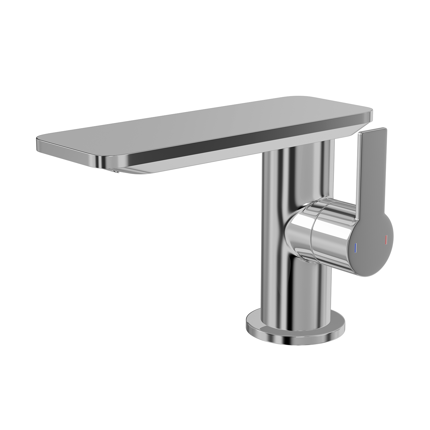 DAX Single Handle Bathroom Waterfall Faucet, Deck Mount, Brass Body, Spout Height 4-15/16 Inches (DAX-8205)