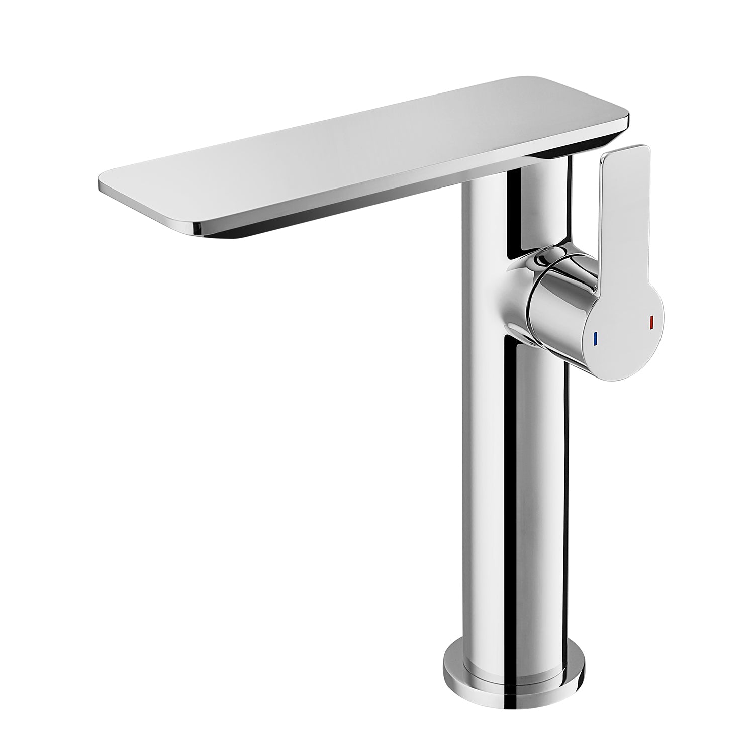 DAX Single Handle Bathroom Waterfall Vessel Sink Faucet, Deck Mount, Brass Body, Spout Height 8-1/16 Inches (DAX-8205A)