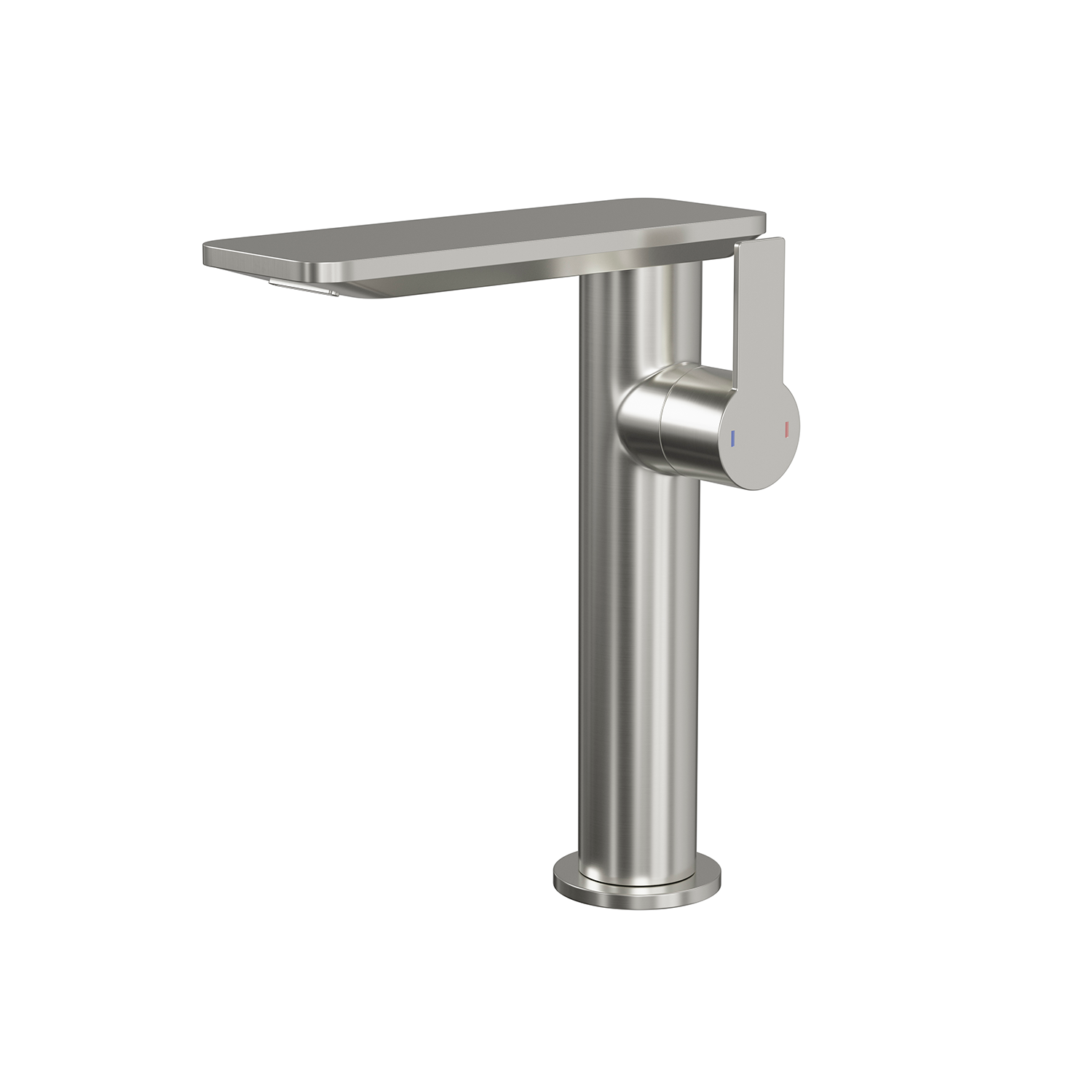 DAX Single Handle Bathroom Waterfall Vessel Sink Faucet, Deck Mount, Brass Body, Spout Height 8-1/16 Inches (DAX-8205A)