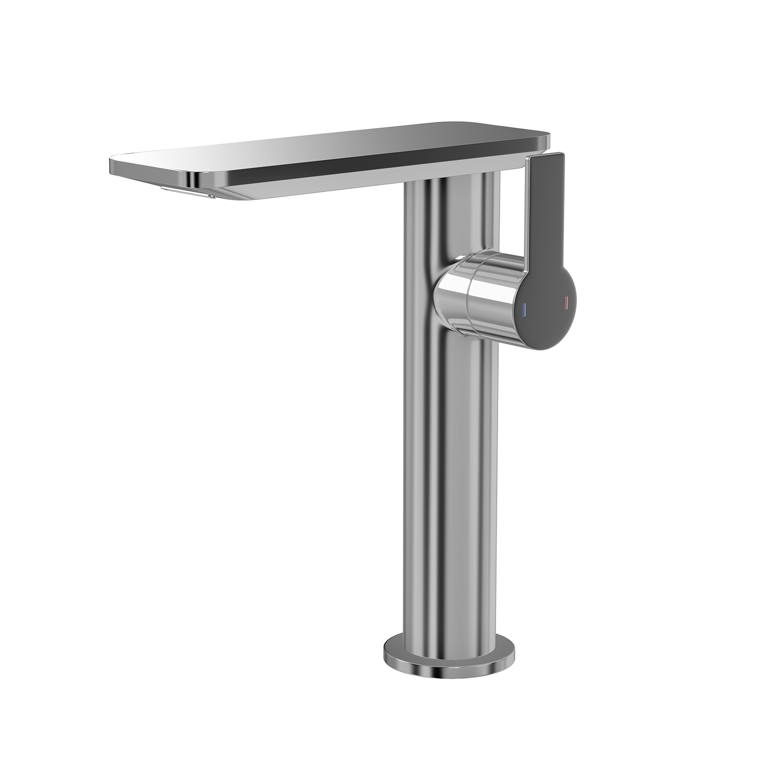DAX Single Handle Bathroom Waterfall Vessel Sink Faucet, Deck Mount, Brass Body, Spout Height 8-1/16 Inches (DAX-8205A)