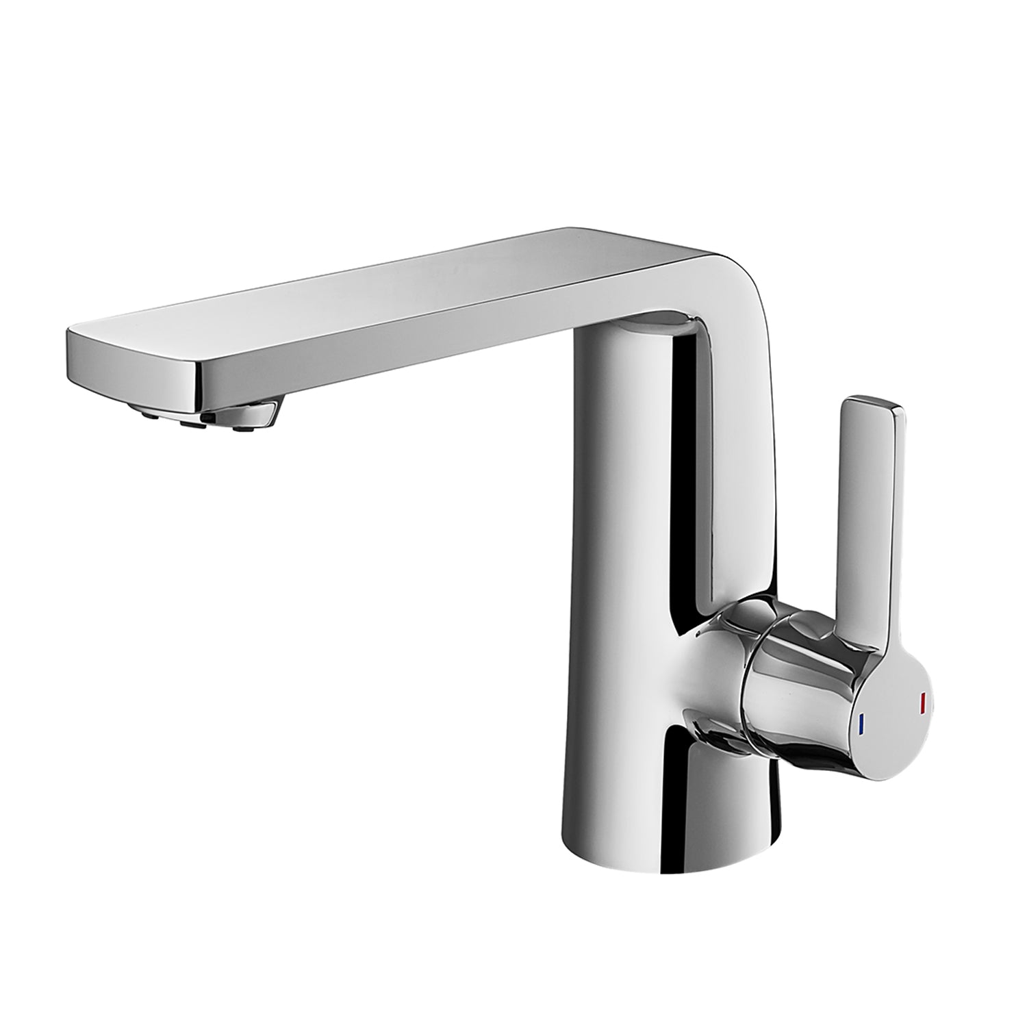 DAX Single Handle Bathroom Faucet, Brass Body, Chrome Finish, Spout Height 4-15/16 Inches (DAX-8226)