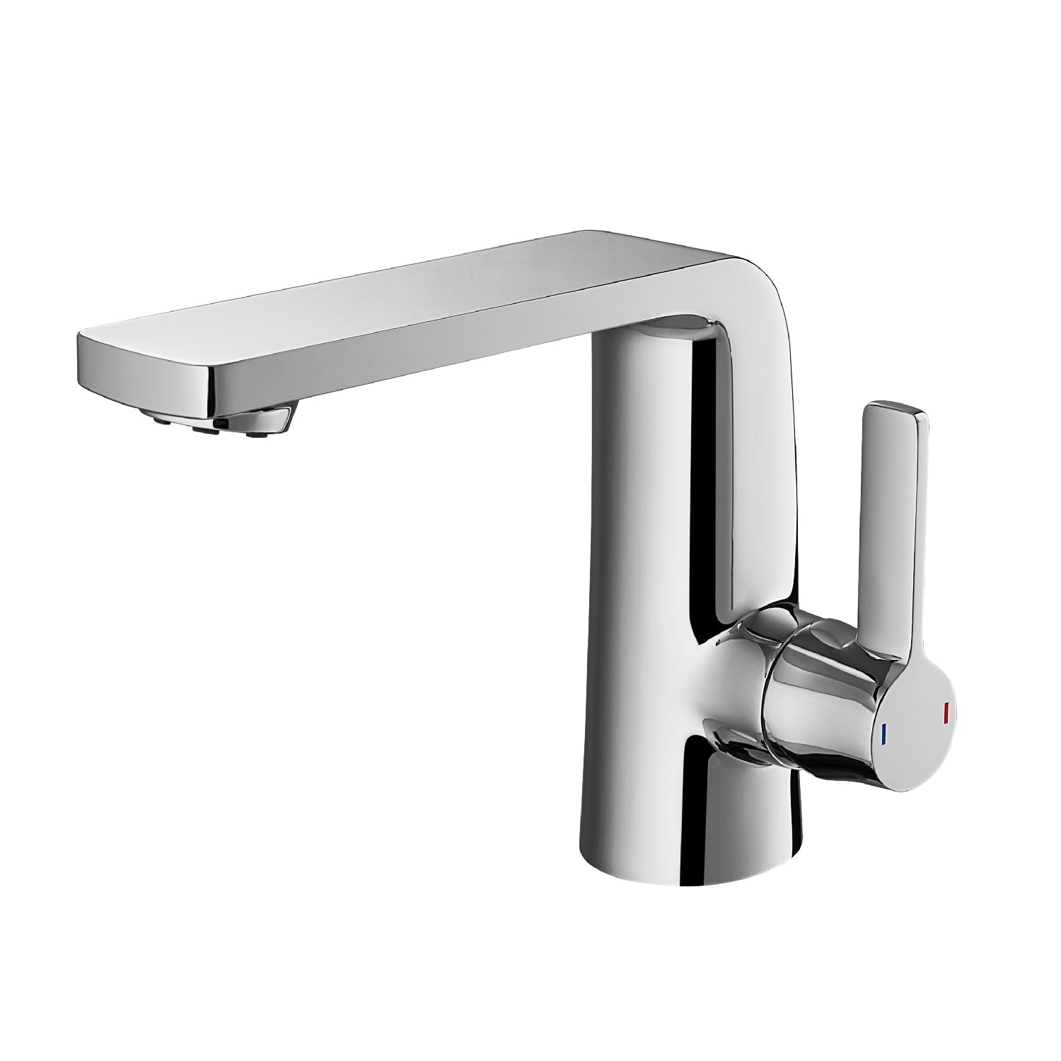 DAX Single Handle Bathroom Faucet, Brass Body, Chrome Finish, Spout Height 4-15/16 Inches (DAX-8226)