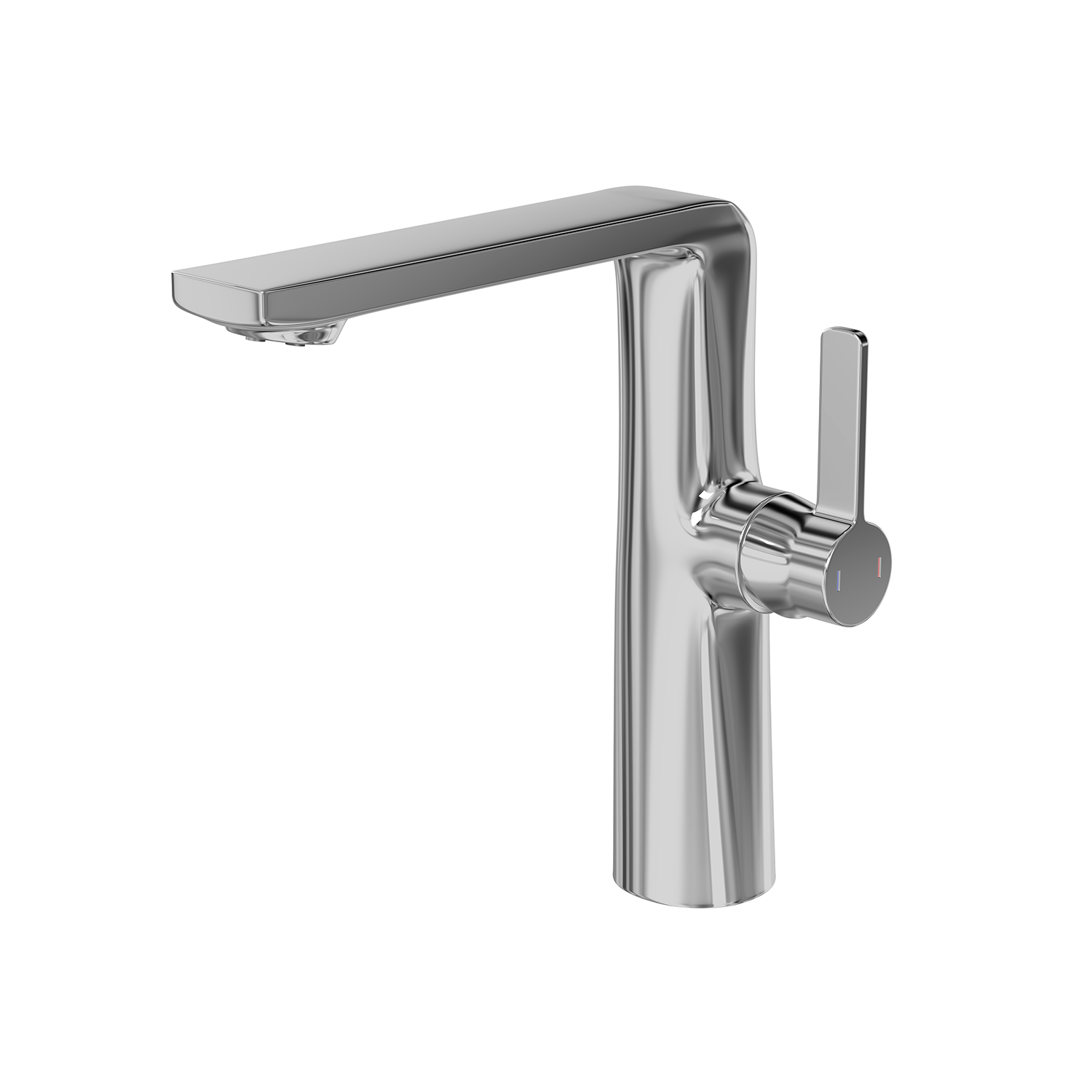 DAX Single Handle Bathroom Vessel Sink Faucet, Brass Body, Chrome Finish, Spout Height 8-3/4 Inches (DAX-8226A)