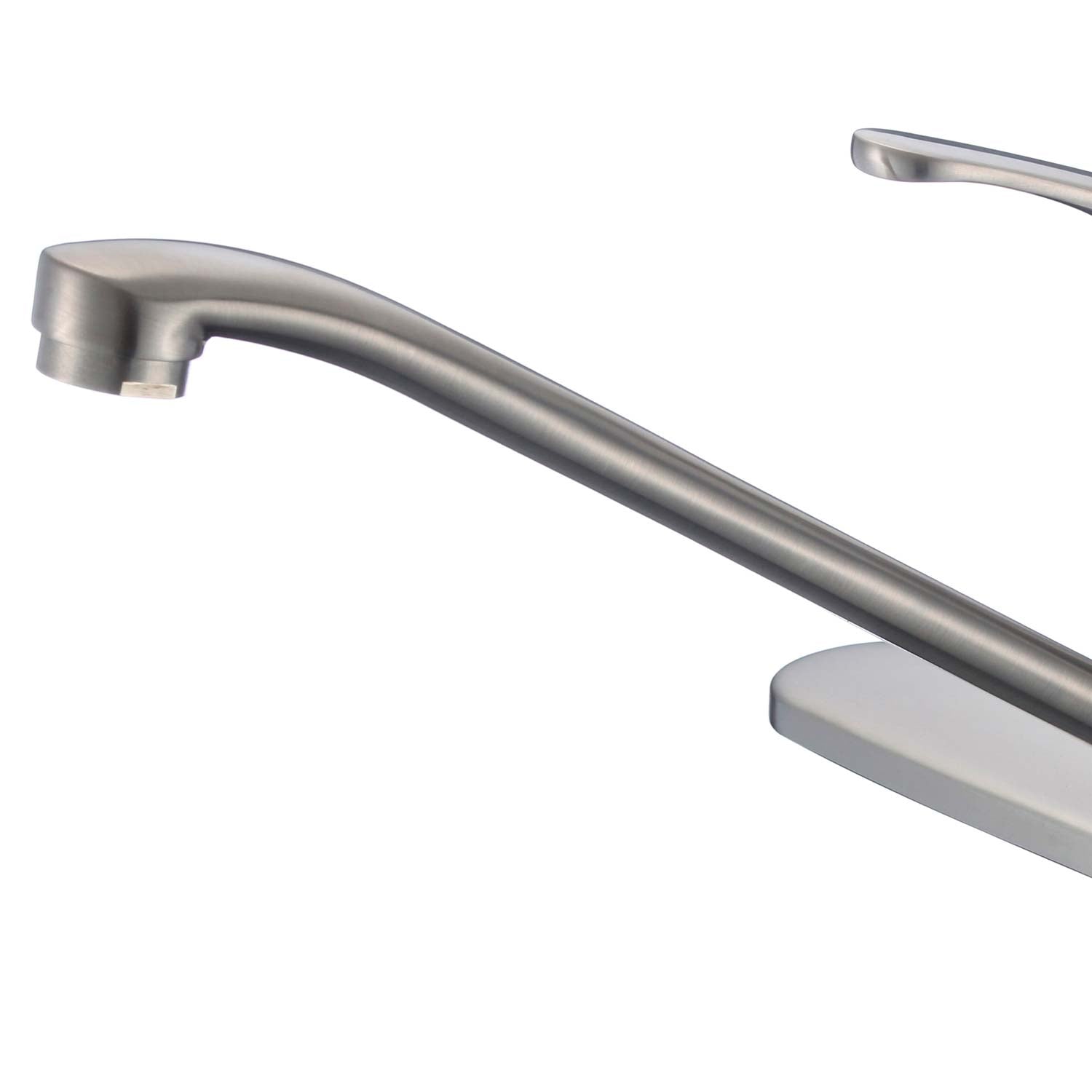 DAX Single Handle Kitchen Faucet with 9 3/4" Brushed Nickel Finish (DAX-8237-BN)