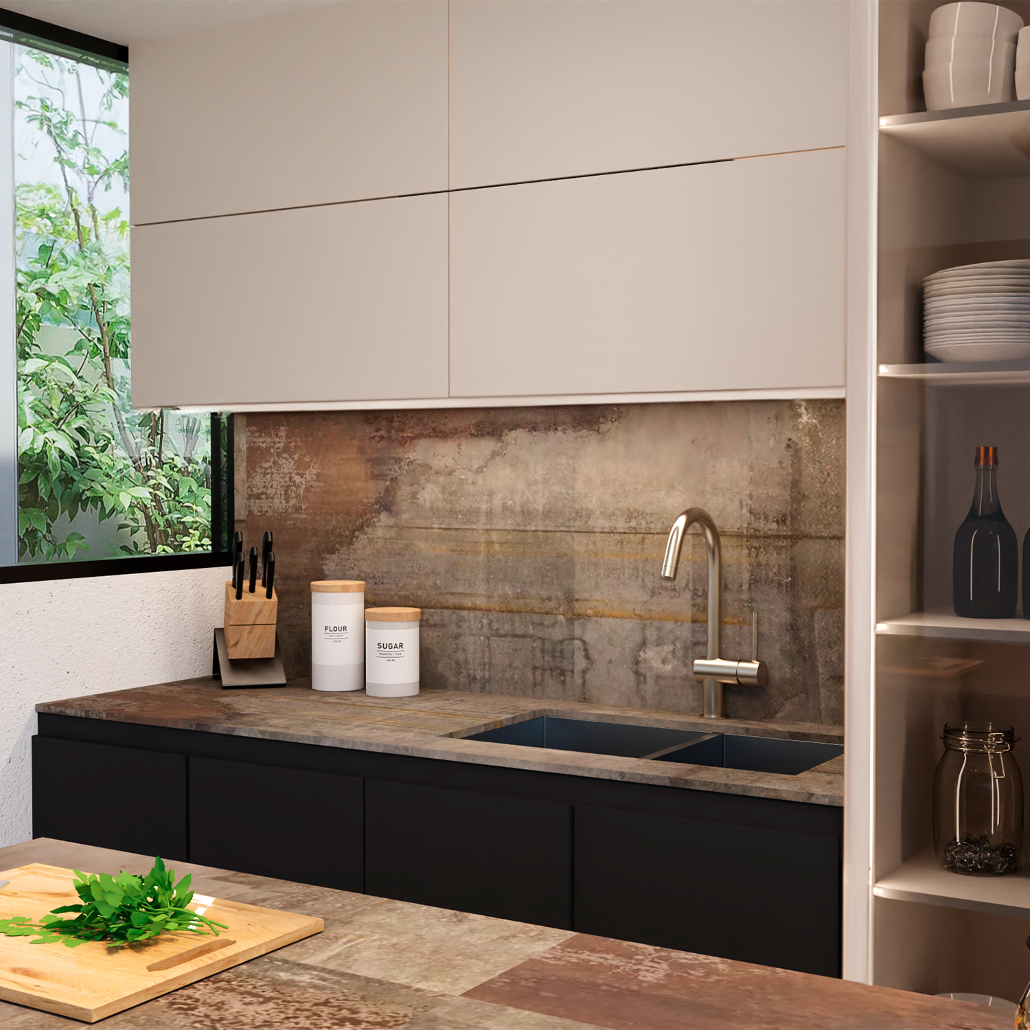 DAX Single Handle Kitchen Faucet Brushed Nickel Finish (DAX-8240-BN)