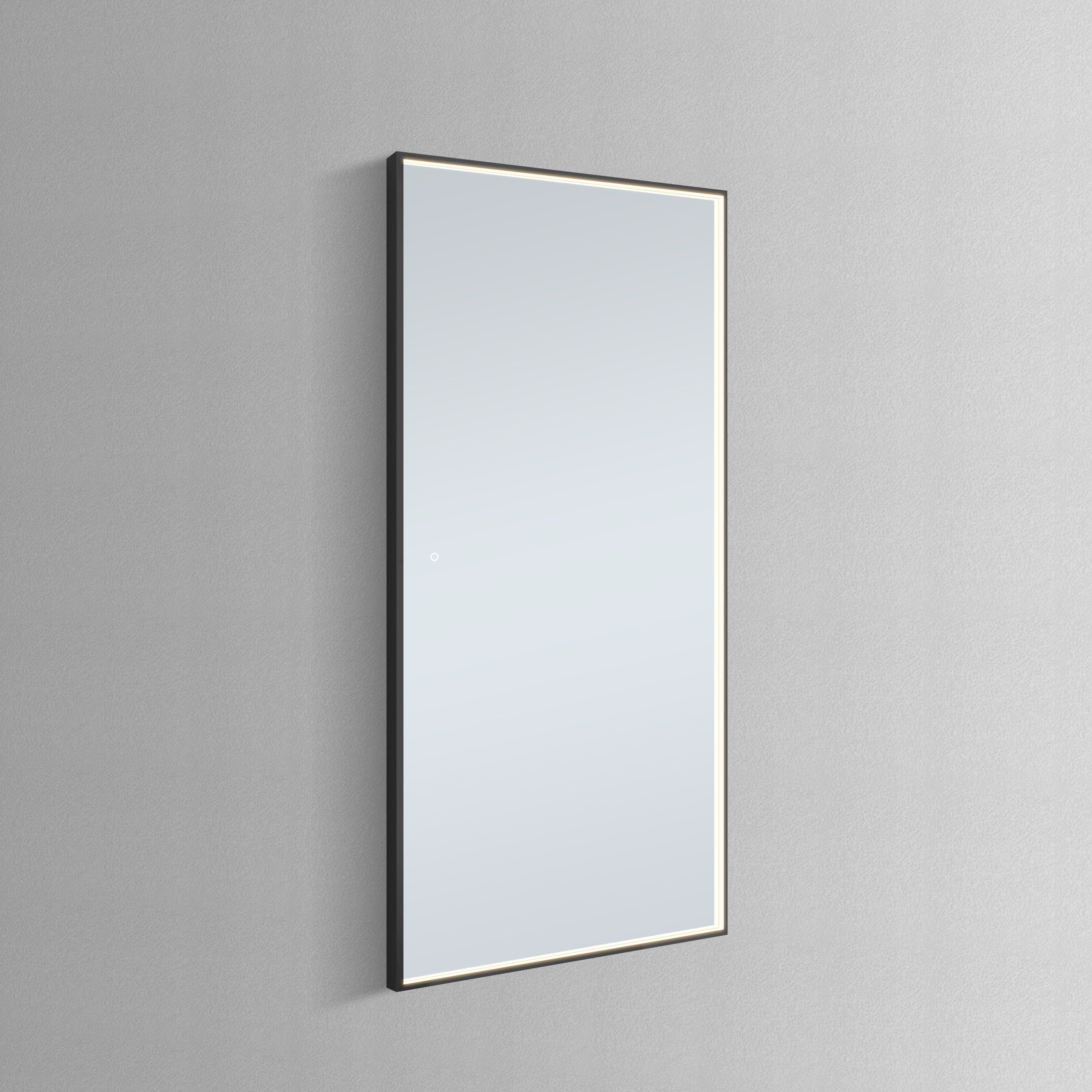 DAX Agerola Wall Mount LED Mirror Black Frame 70" x 32"