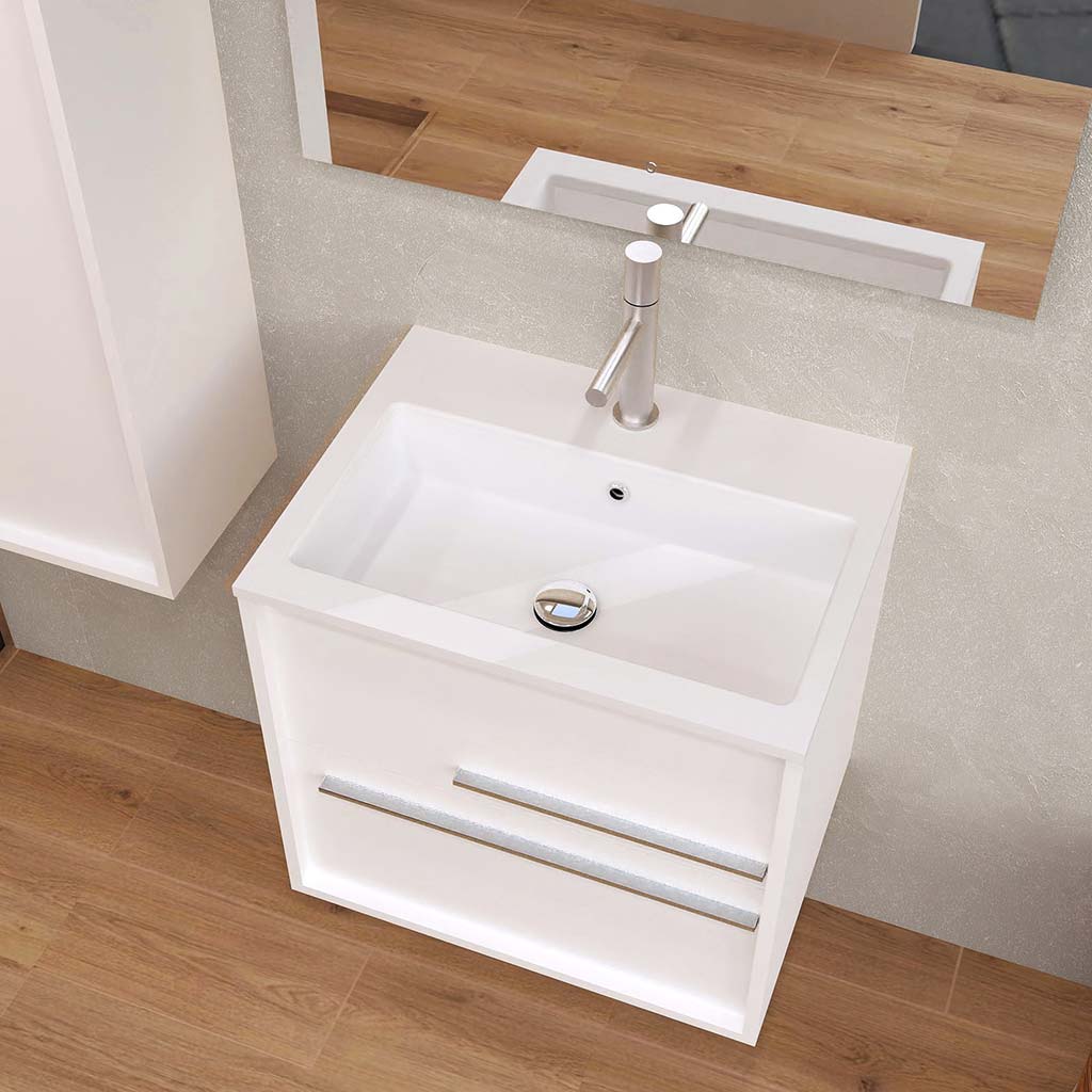 Aqua Bathroom Single Vanity Cabinet with Basin Included