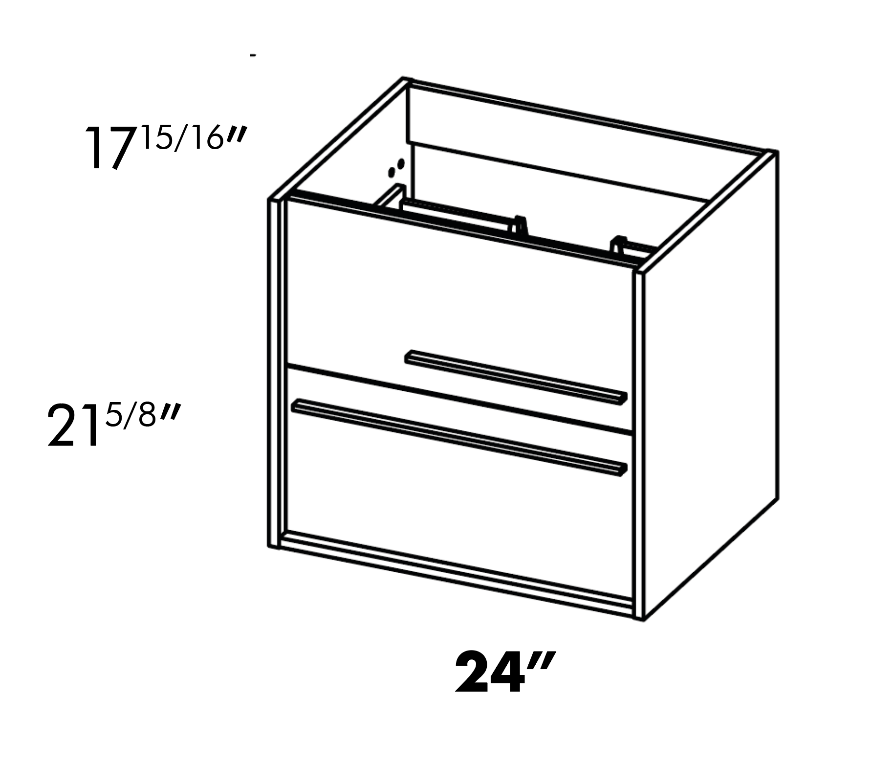 spec drawing aqua vanity