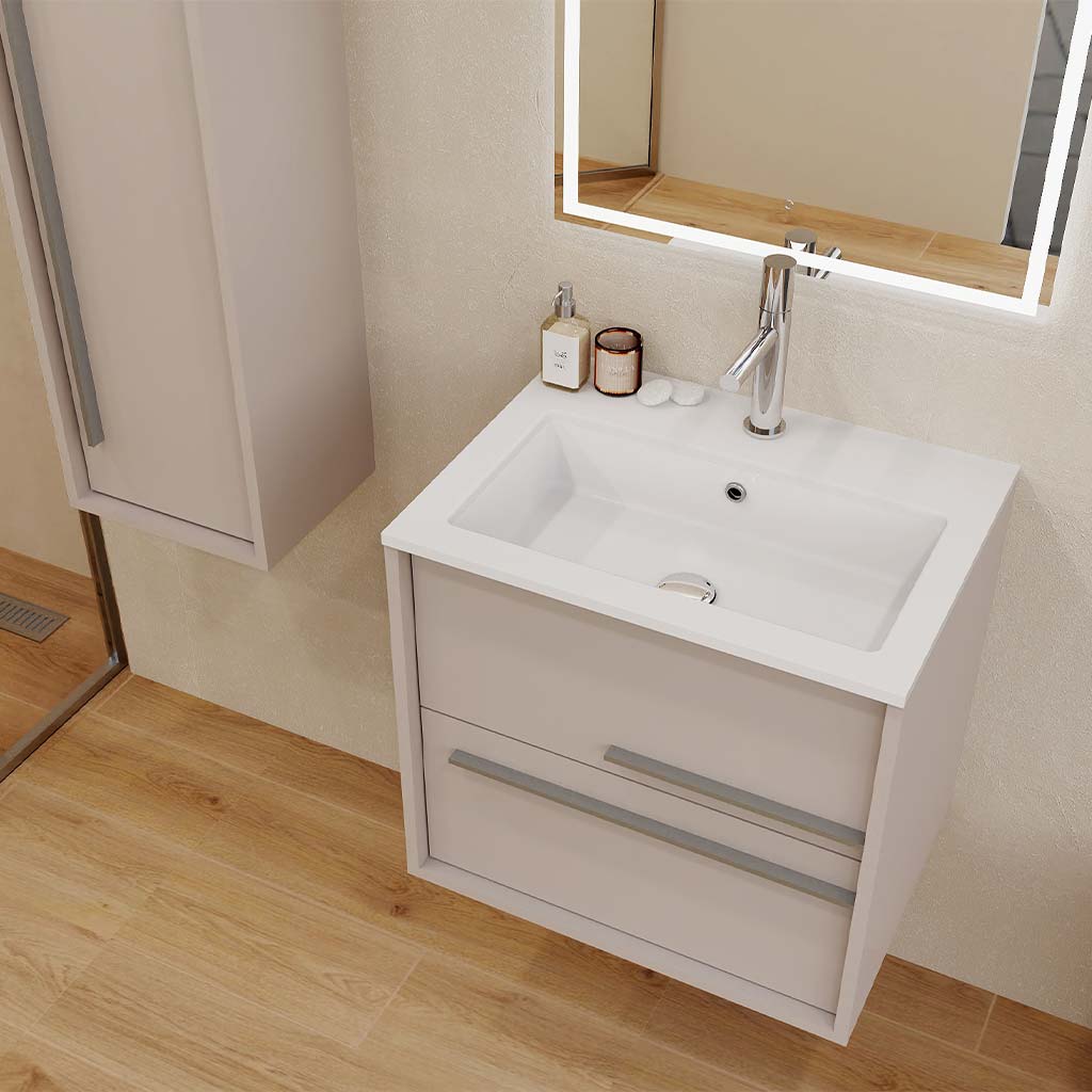 Aqua Bathroom Single Vanity Cabinet with Basin Included